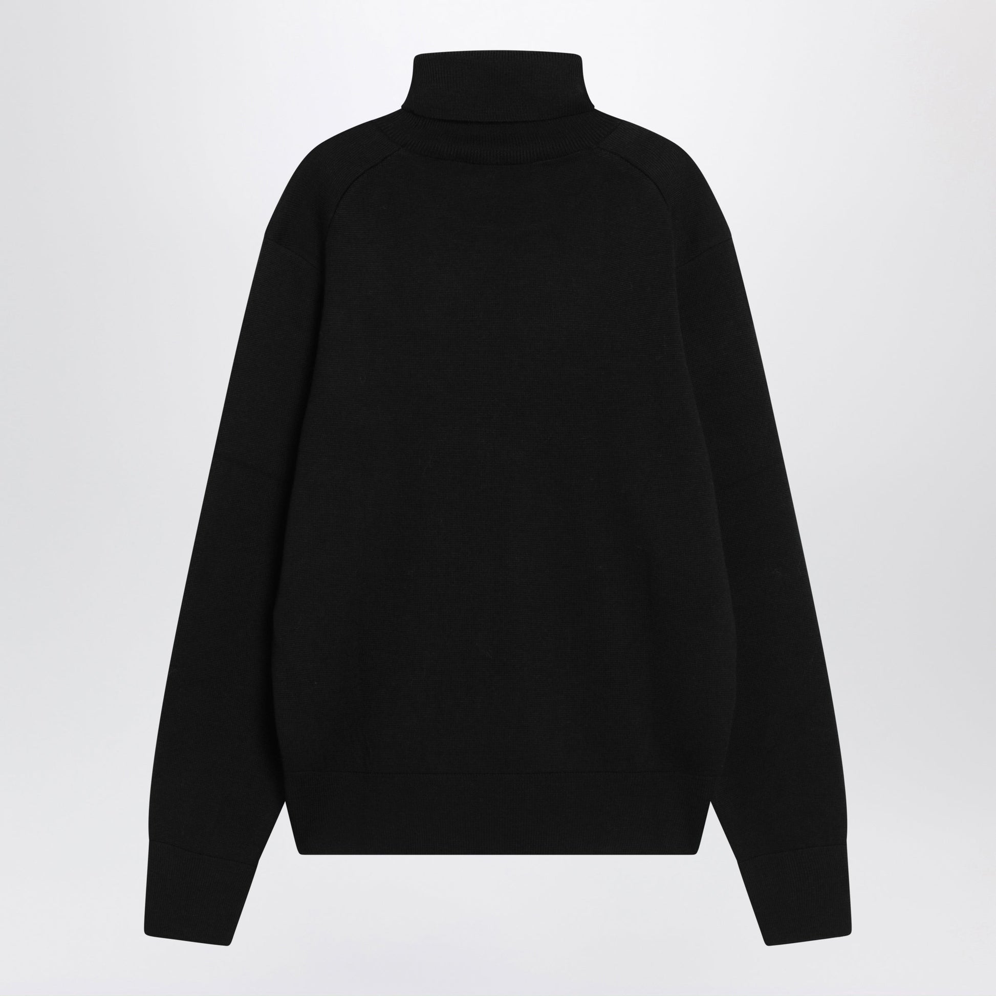 Ami Paris Ami De Coeur Turtleneck Sweater In Black Men AMI PARIS
