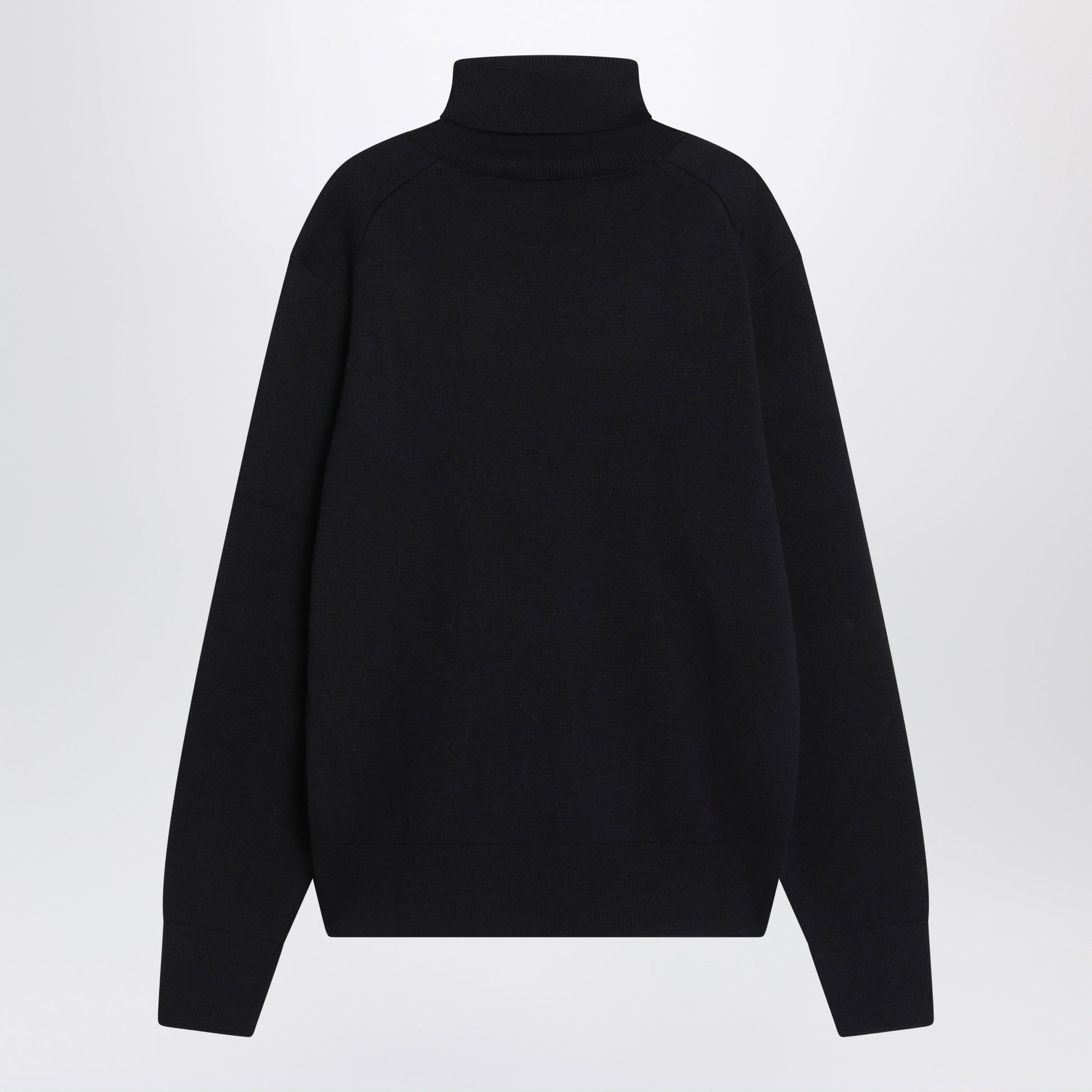 Ami Paris Navy Blue Turtleneck Sweater Ami De Coeur Men AMI PARIS