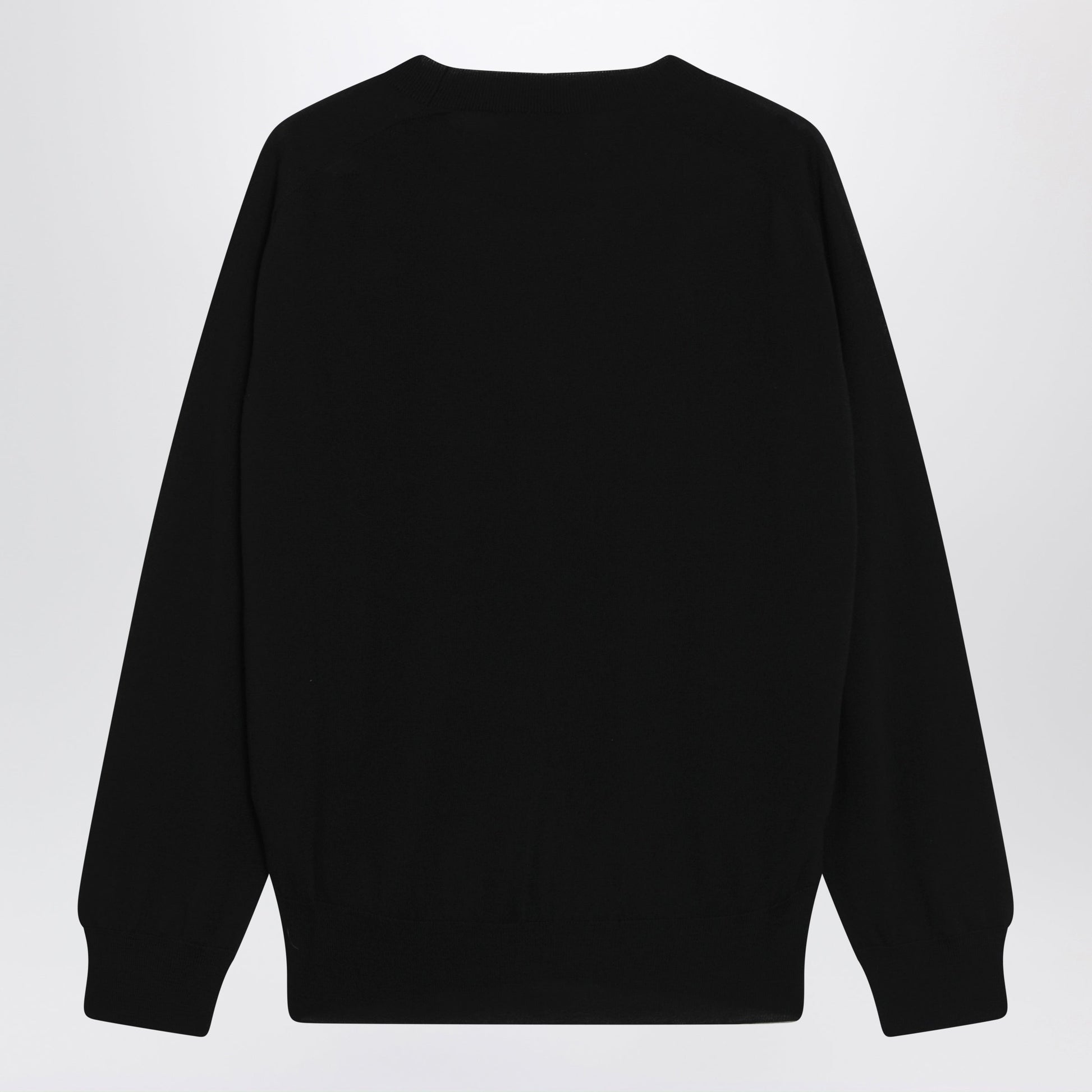 Ami Paris Black Ami De Coeur Wool Sweater By Ami Paris Men AMI PARIS