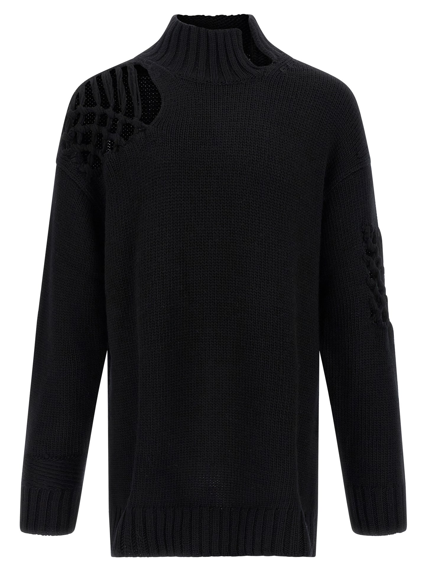 Yohji Yamamoto Men Macramé Insert Sweater YOHJI YAMAMOTO