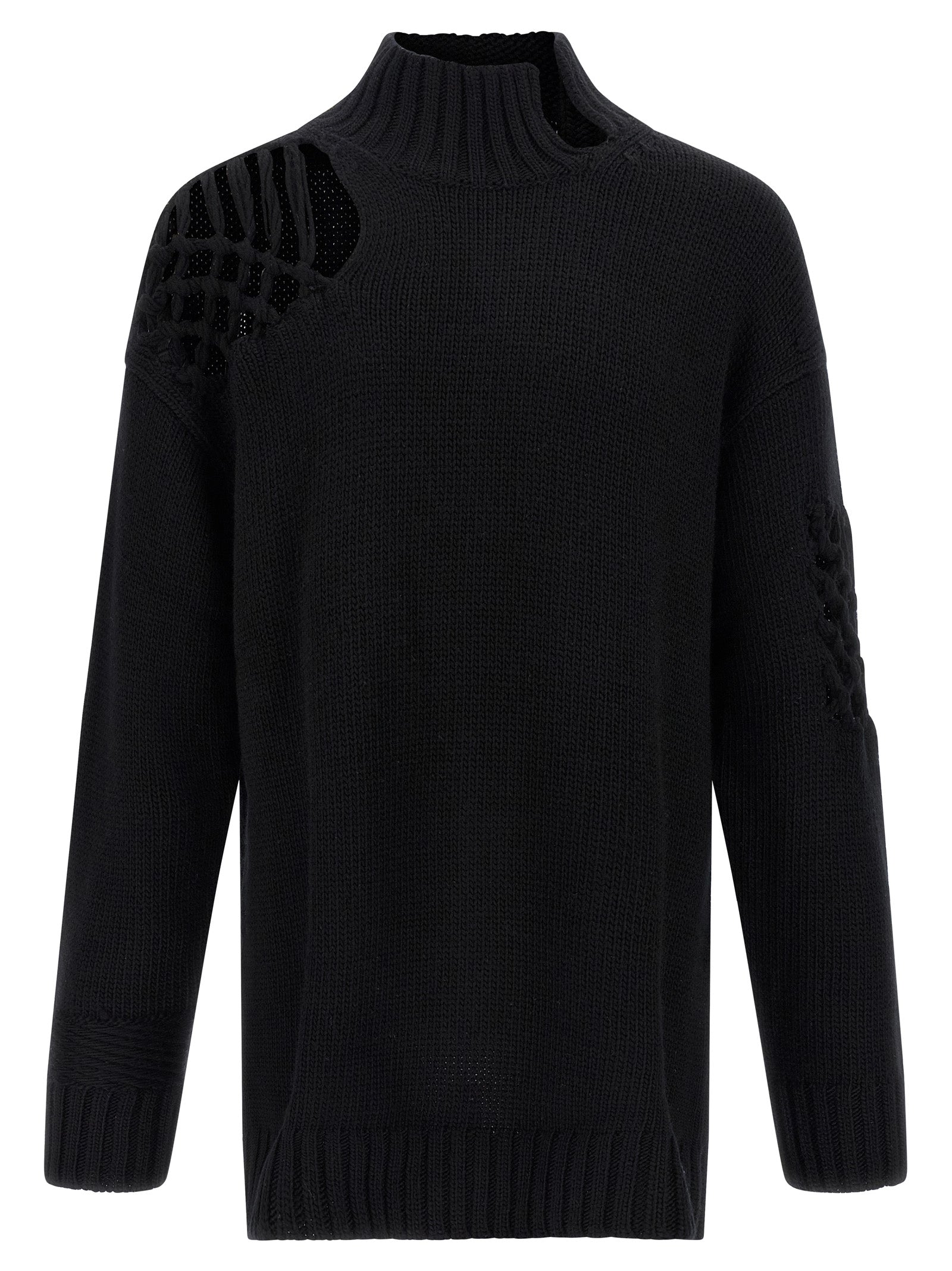 Yohji Yamamoto Men Macramé Insert Sweater YOHJI YAMAMOTO