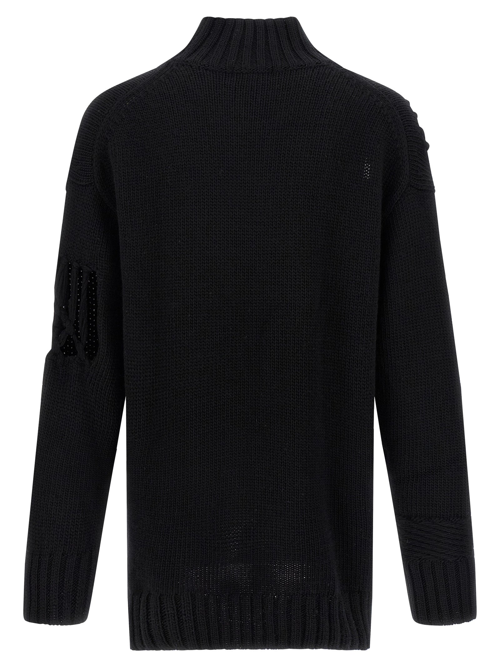 Yohji Yamamoto Men Macramé Insert Sweater YOHJI YAMAMOTO
