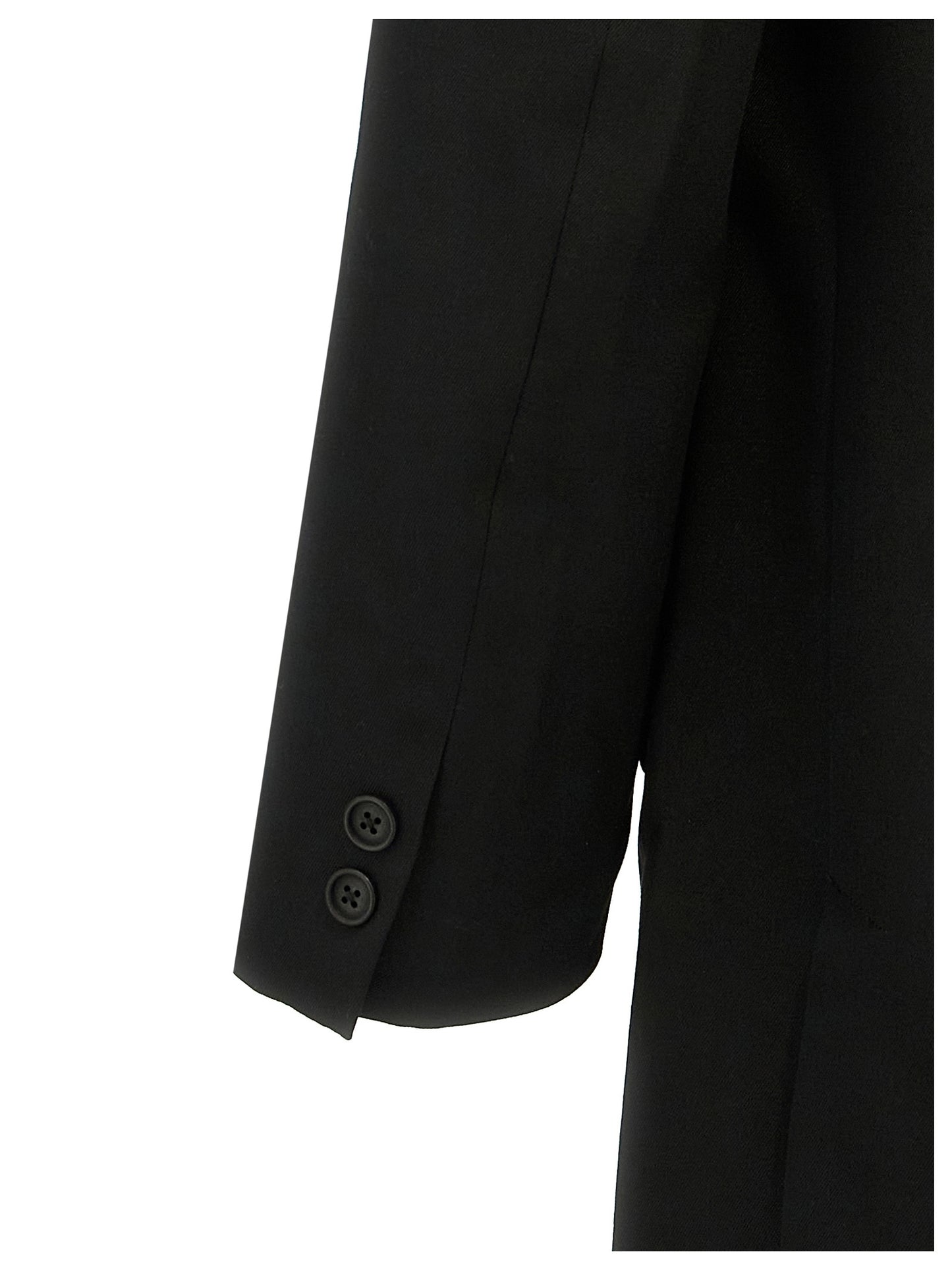 Yohji Yamamoto Men Single-Breasted Blazer With Strap Detail YOHJI YAMAMOTO