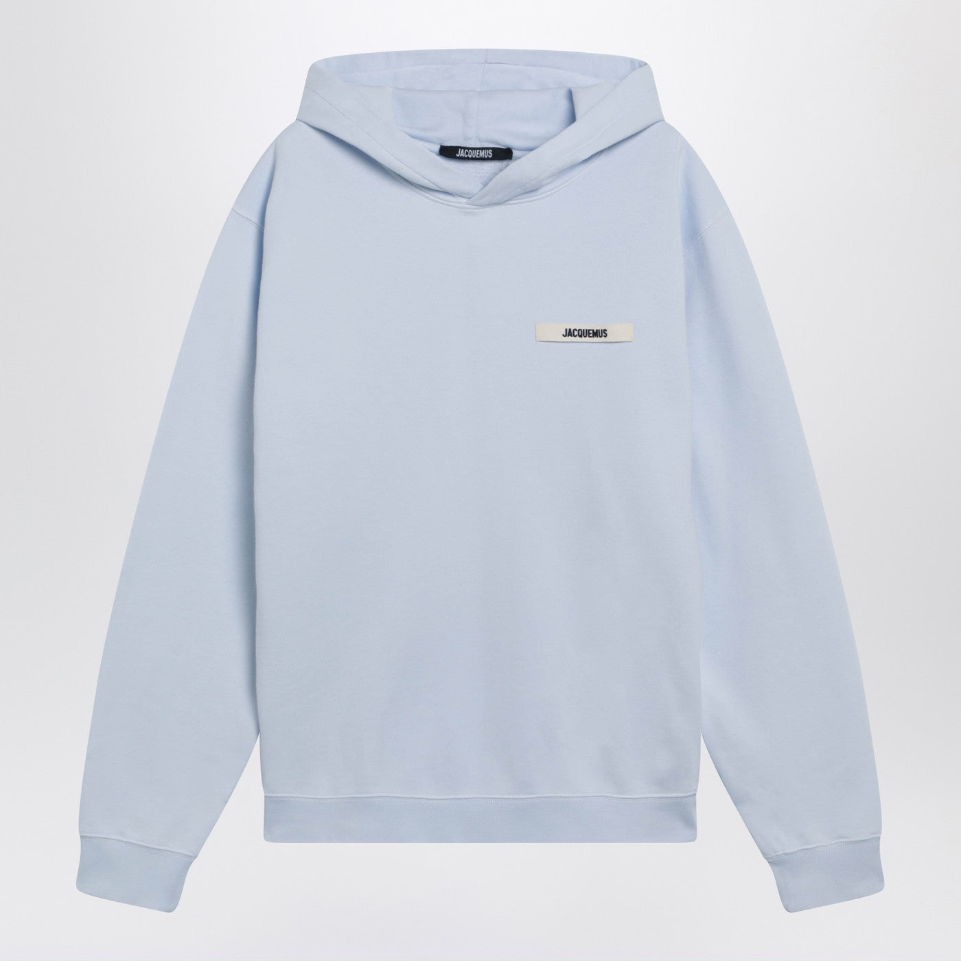 Jacquemus Light Blue Sweatshirt With Gros-Grain Logo Men JACQUEMUS