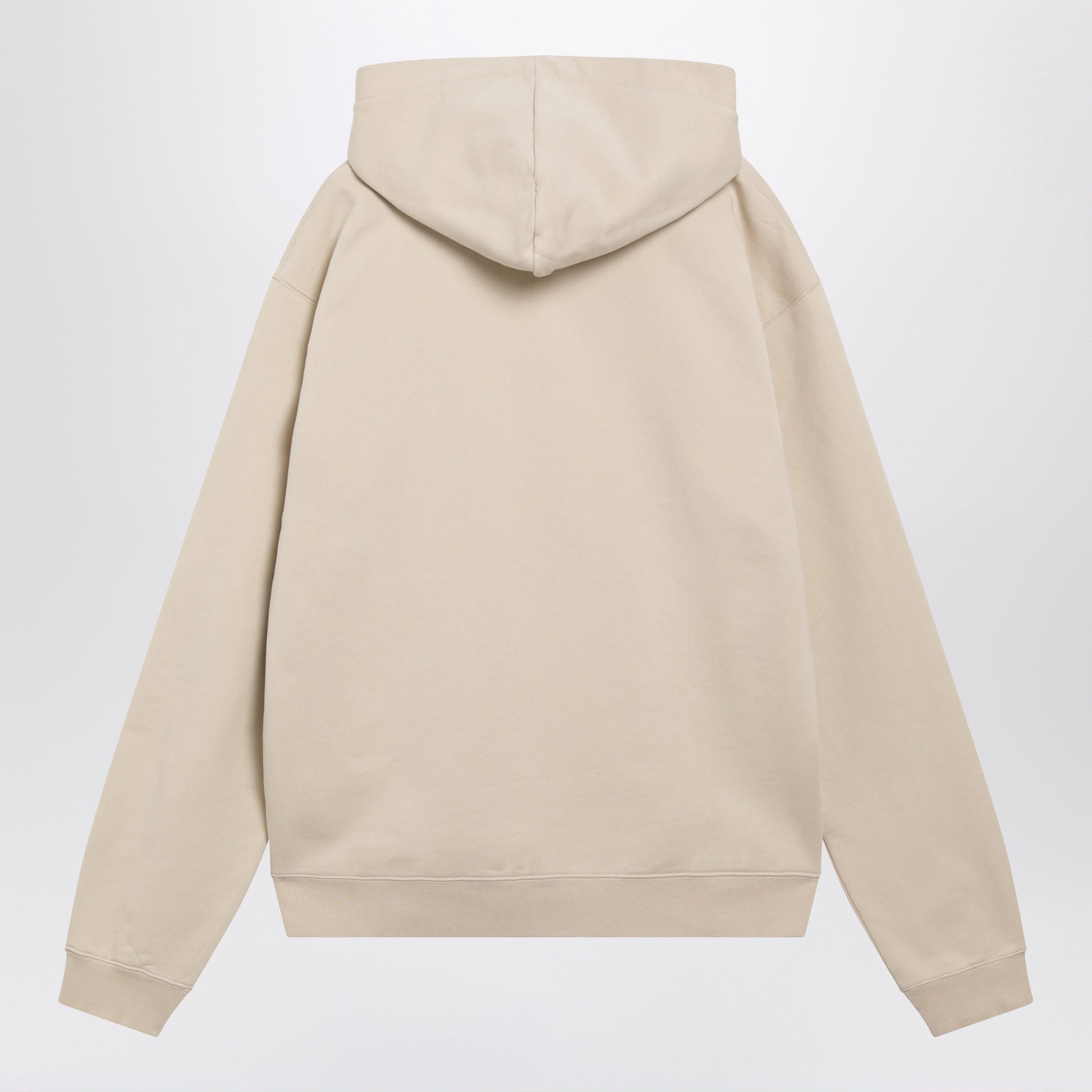 Jacquemus Beige Hoodie With Grosgrain Logo Men JACQUEMUS