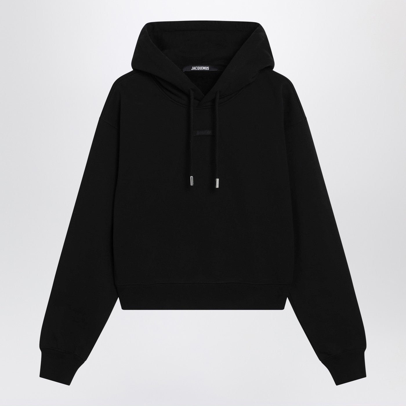 Jacquemus Black Hoodie With Logo Women JACQUEMUS