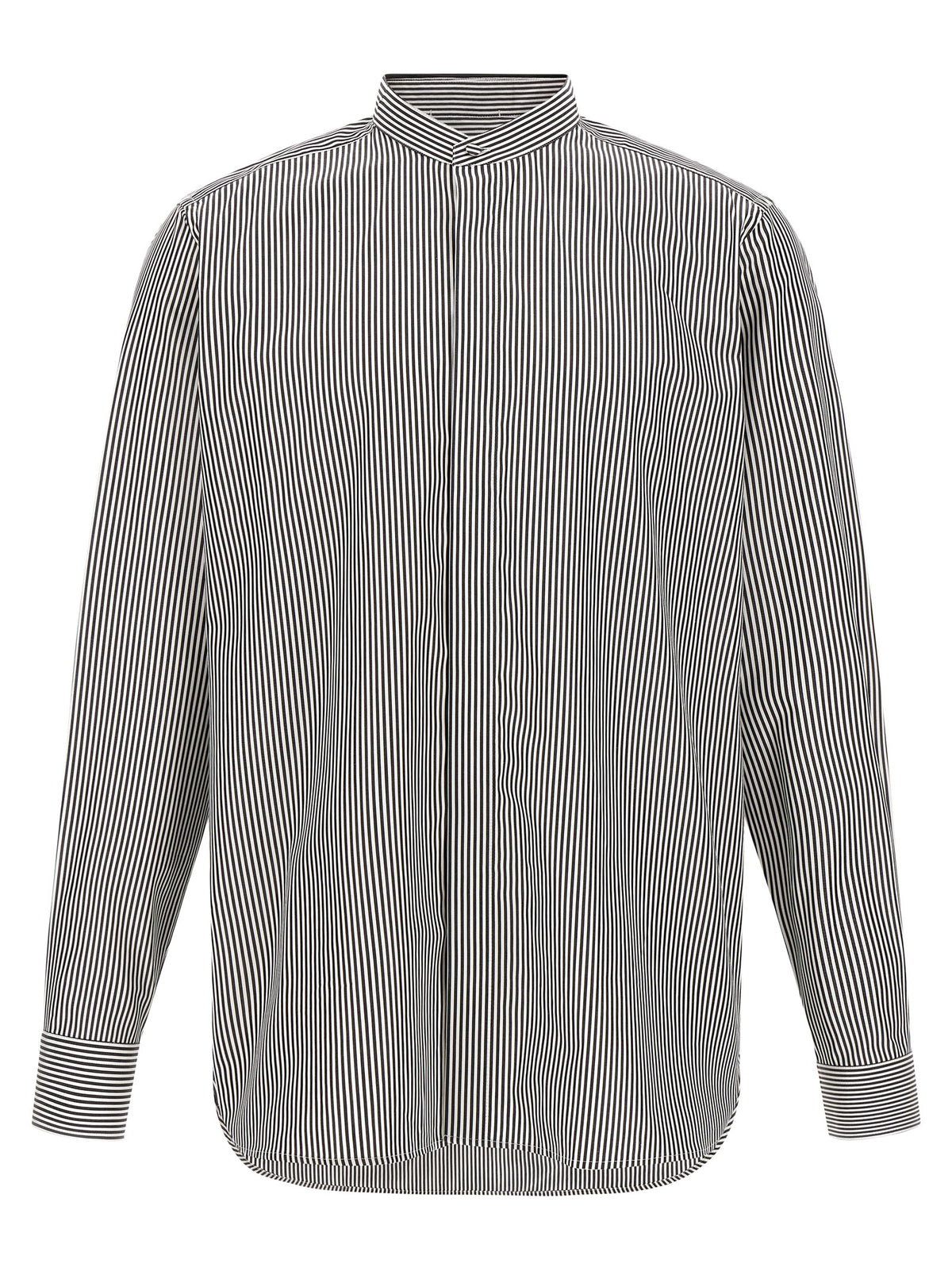 Tom Ford Men Striped Shirt With Detachable Collar TOM FORD