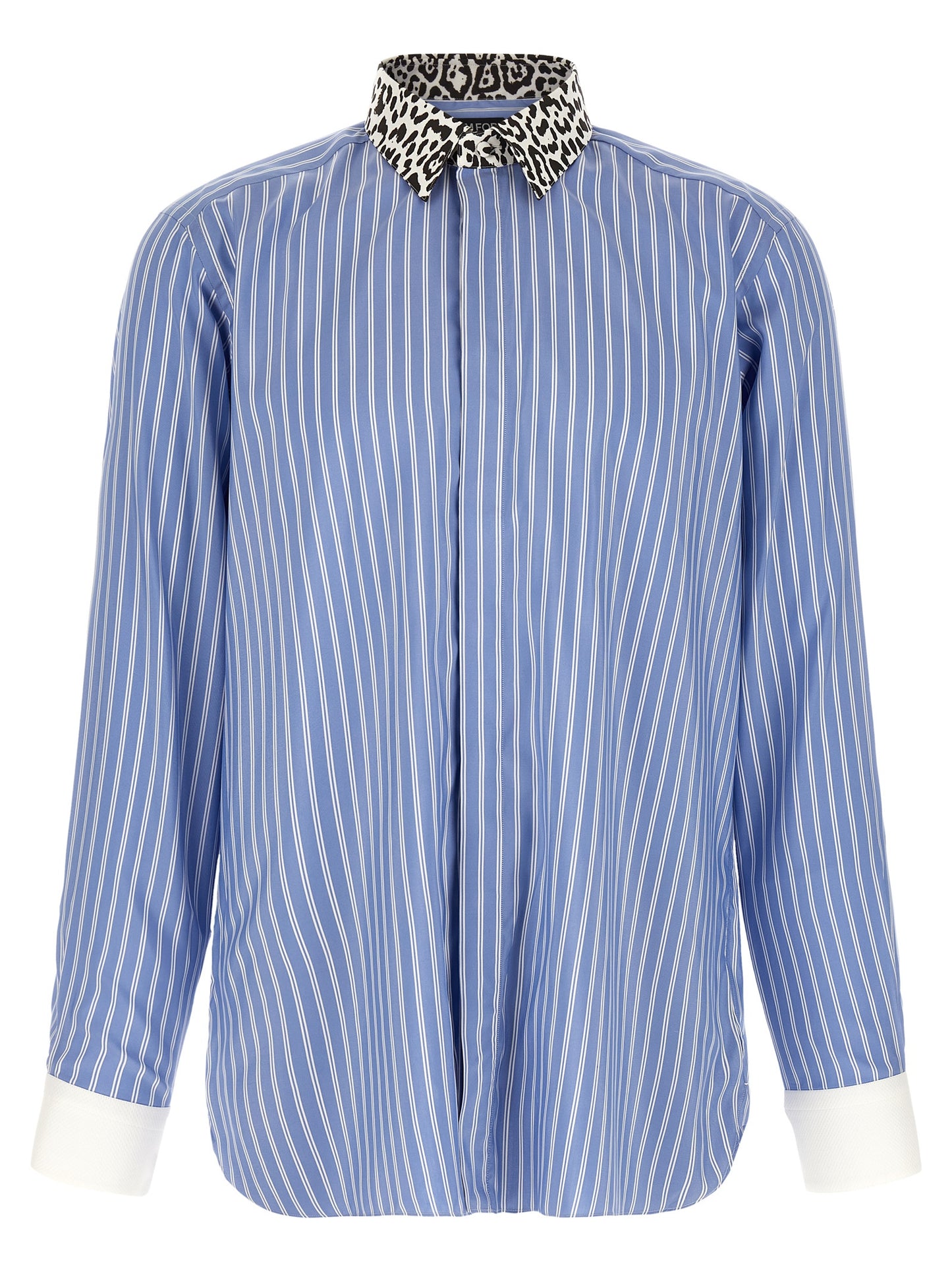 Tom Ford Men Animal Print Collar Shirt TOM FORD
