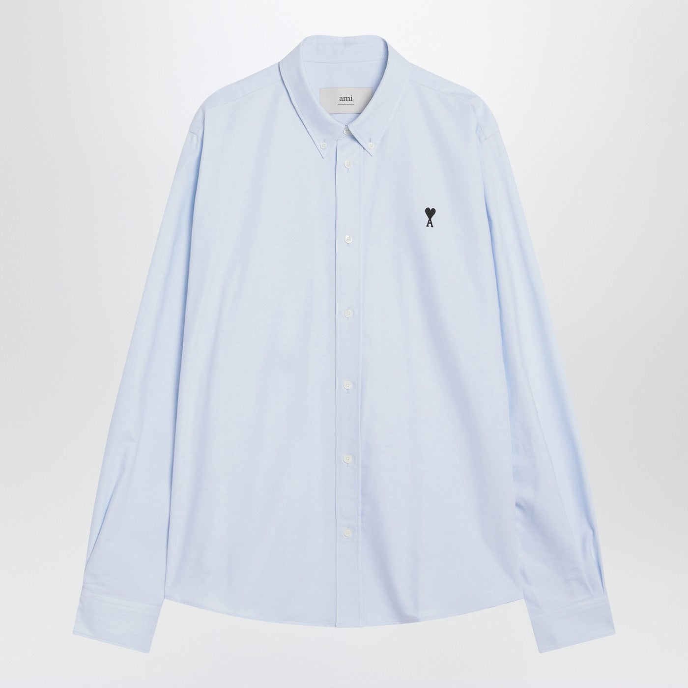 Ami Paris Light Blue Ami De Coeur Shirt Men AMI PARIS