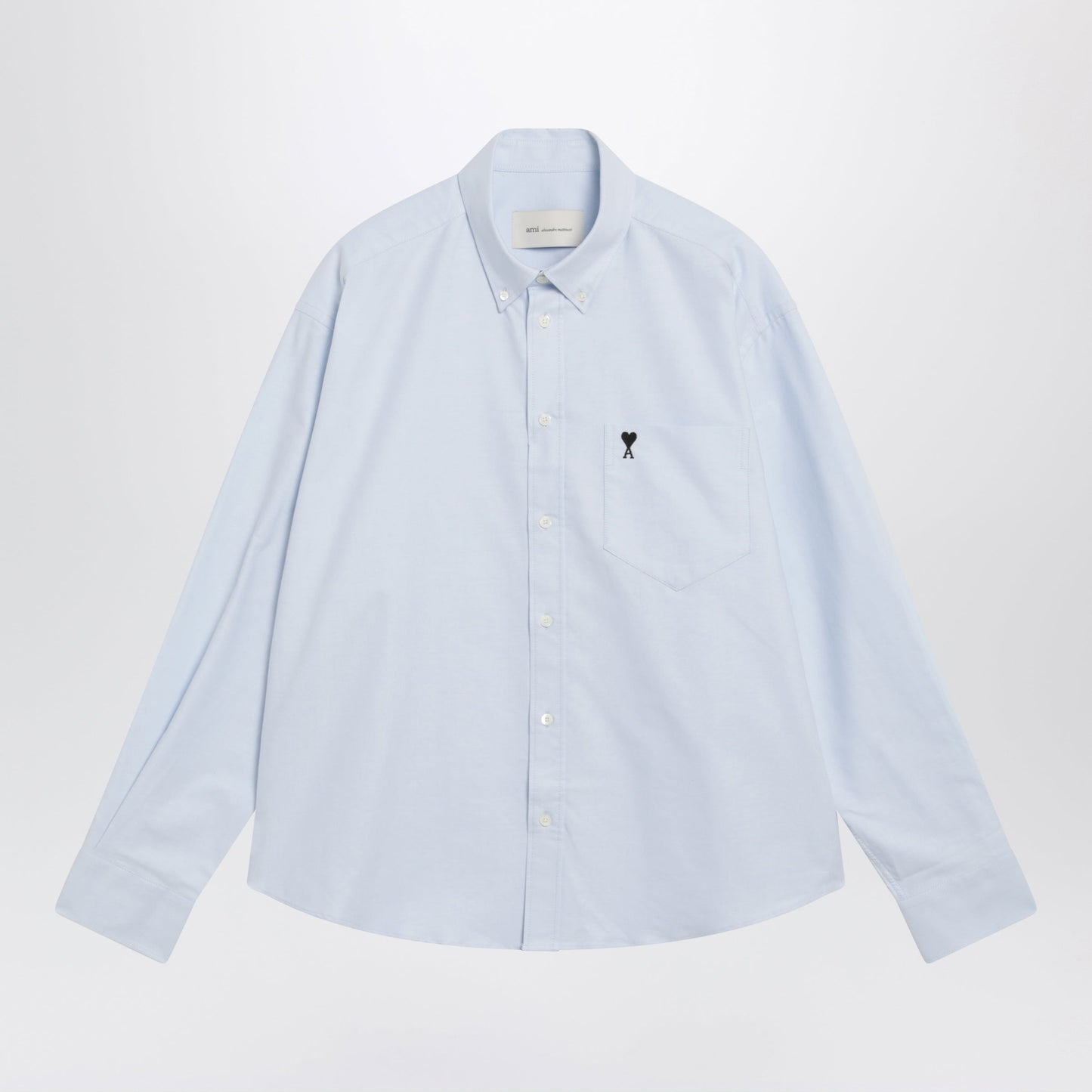 Ami Paris Light Blue Ami De Coeur Shirt By Ami Paris Men AMI PARIS