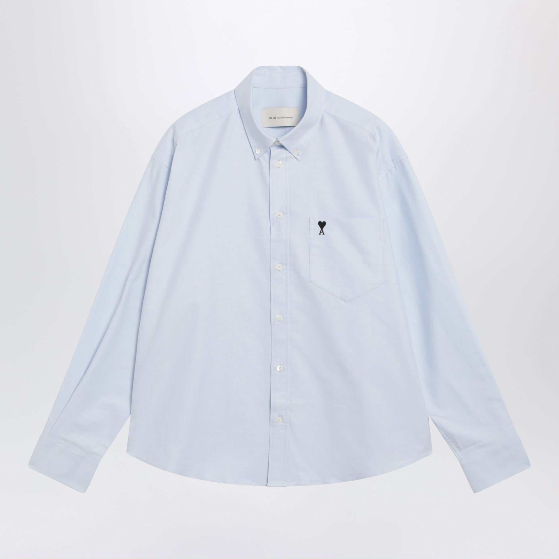Ami Paris Light Blue Ami De Coeur Shirt By Ami Paris Men AMI PARIS