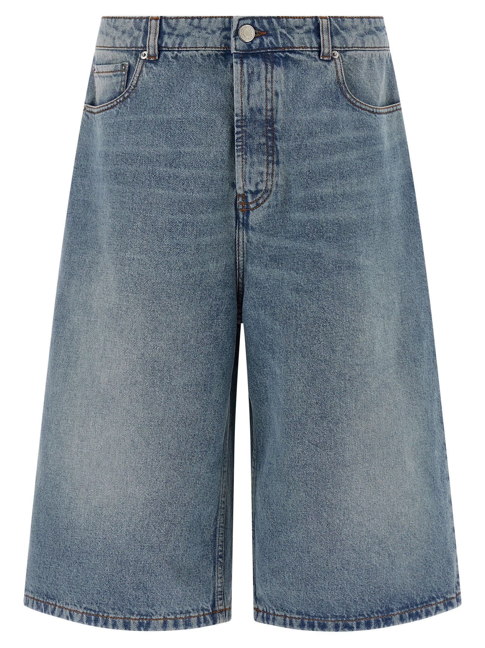 Ami Paris Men Denim Bermuda Shorts AMI PARIS
