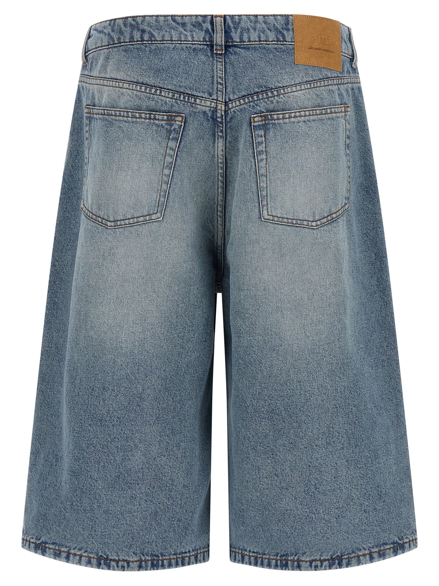 Ami Paris Men Denim Bermuda Shorts AMI PARIS