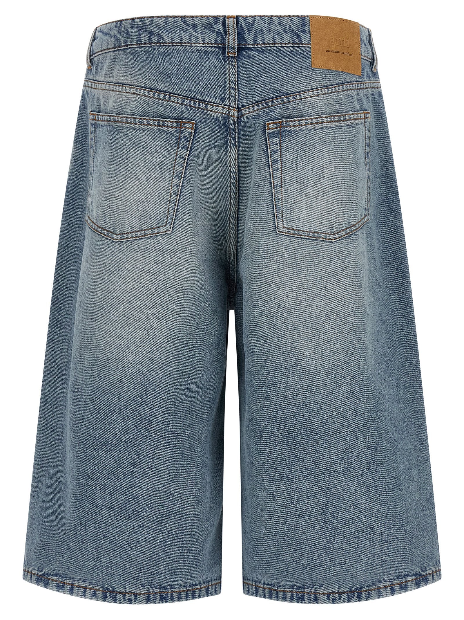 Ami Paris Men Denim Bermuda Shorts AMI PARIS
