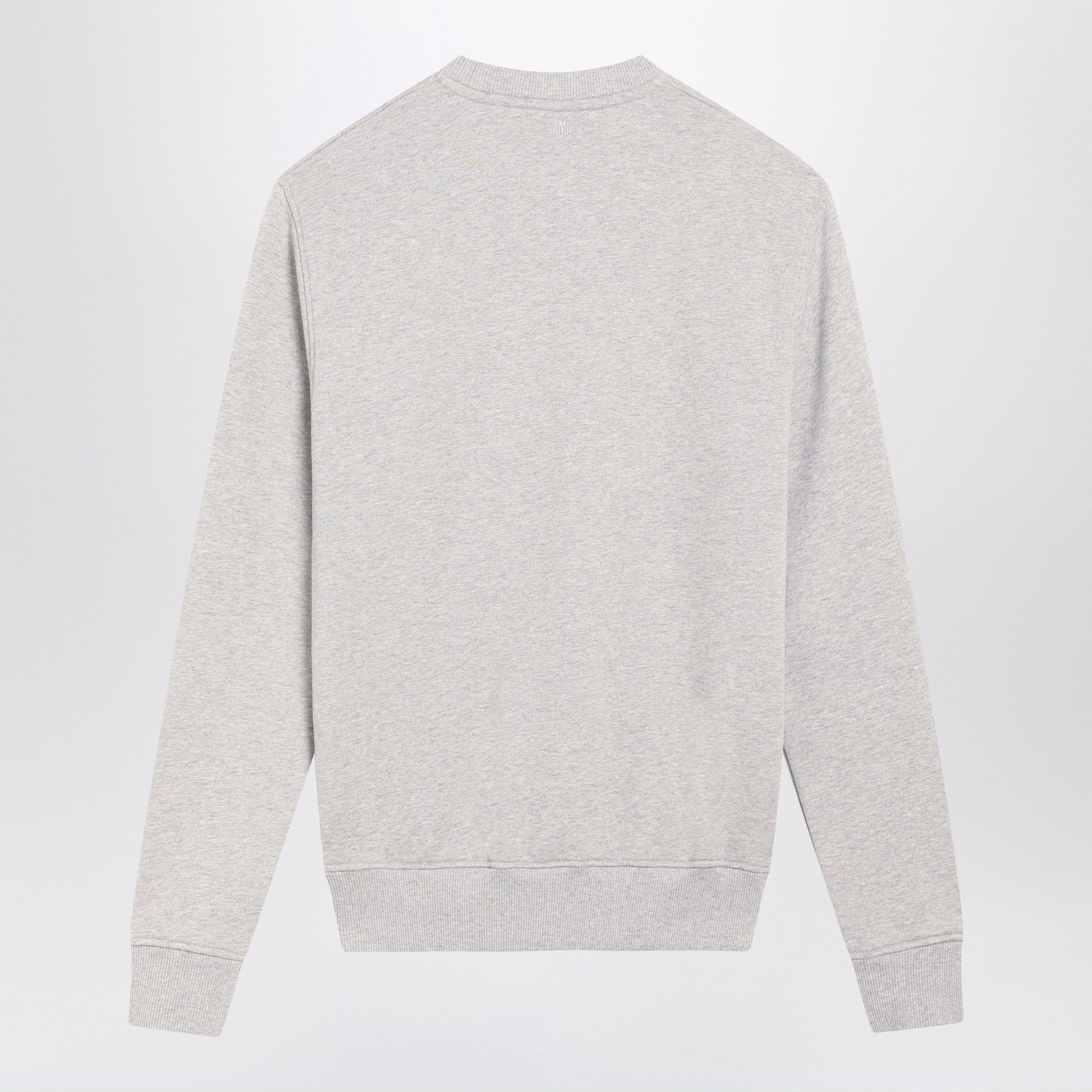 Ami Paris Grey Ami De Cå“Ur Crewneck Sweatshirt Men AMI PARIS