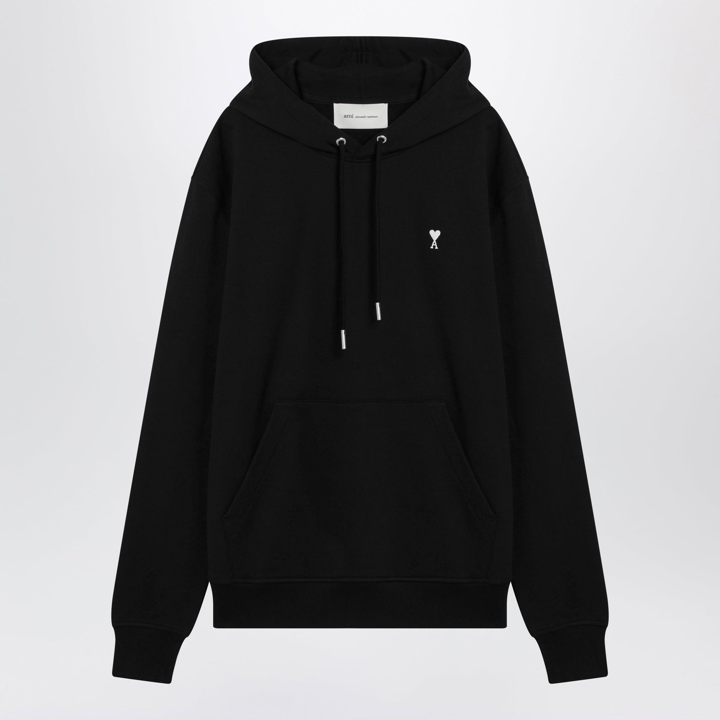 Ami Paris Black Ami De Coeur Hooded Sweatshirt Men AMI PARIS