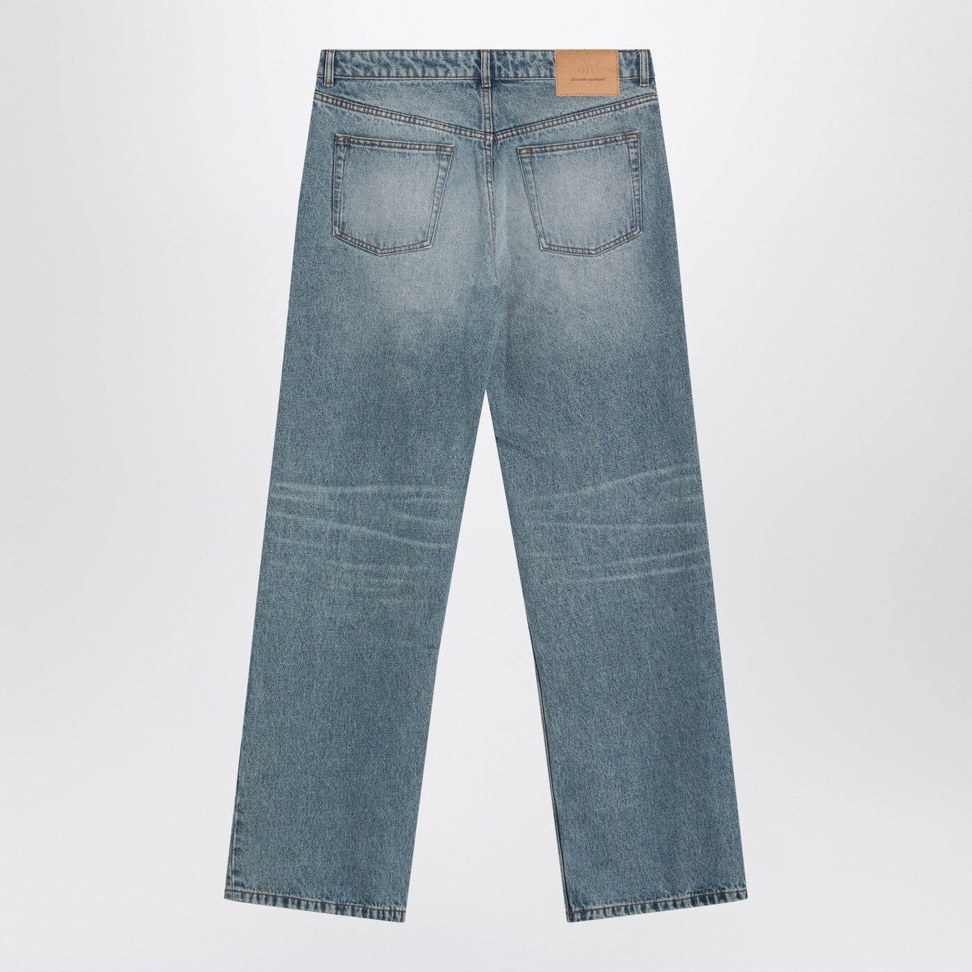 Ami Paris Blue Washed-Effect Jeans Men AMI PARIS