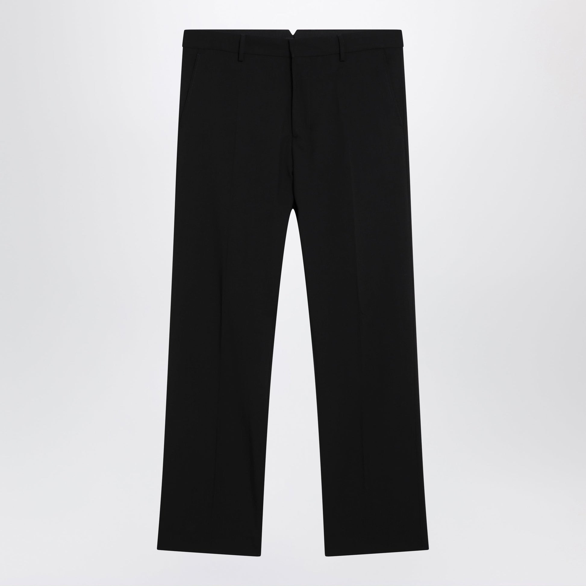 Ami Paris Black Trousers In Wool Gabardine Men AMI PARIS