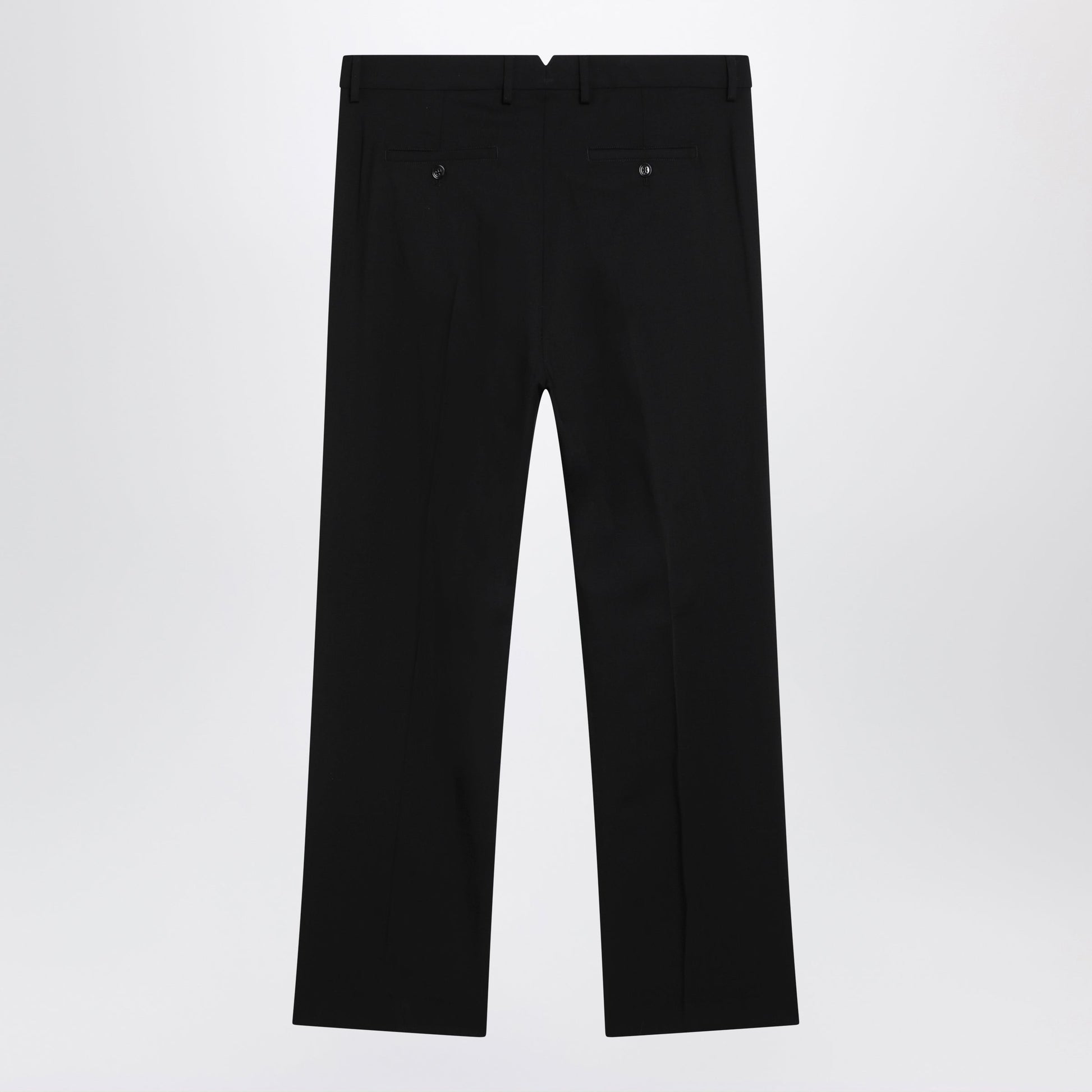 Ami Paris Black Trousers In Wool Gabardine Men AMI PARIS