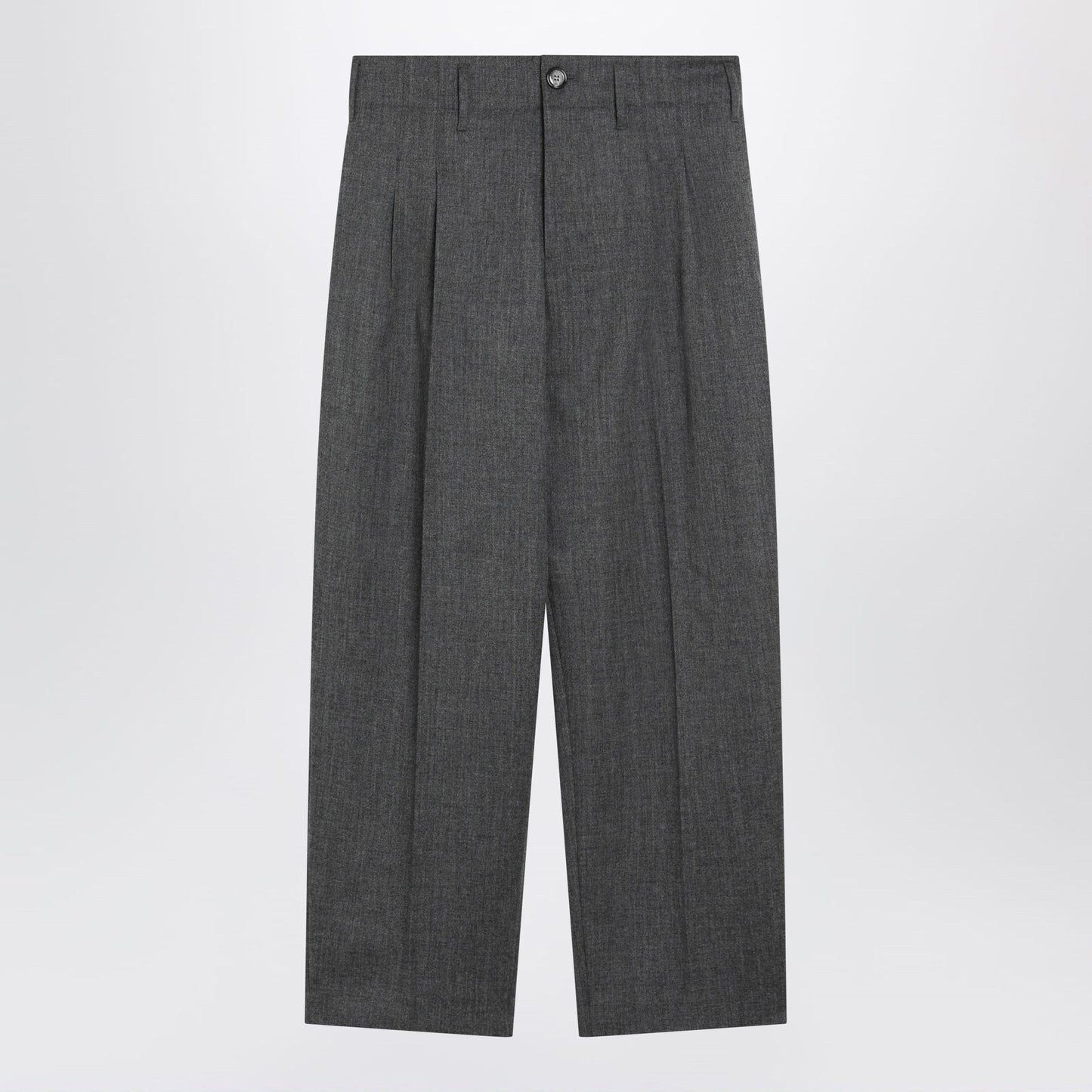 Ami Paris Grey Tailored Wool Trousers Men AMI PARIS