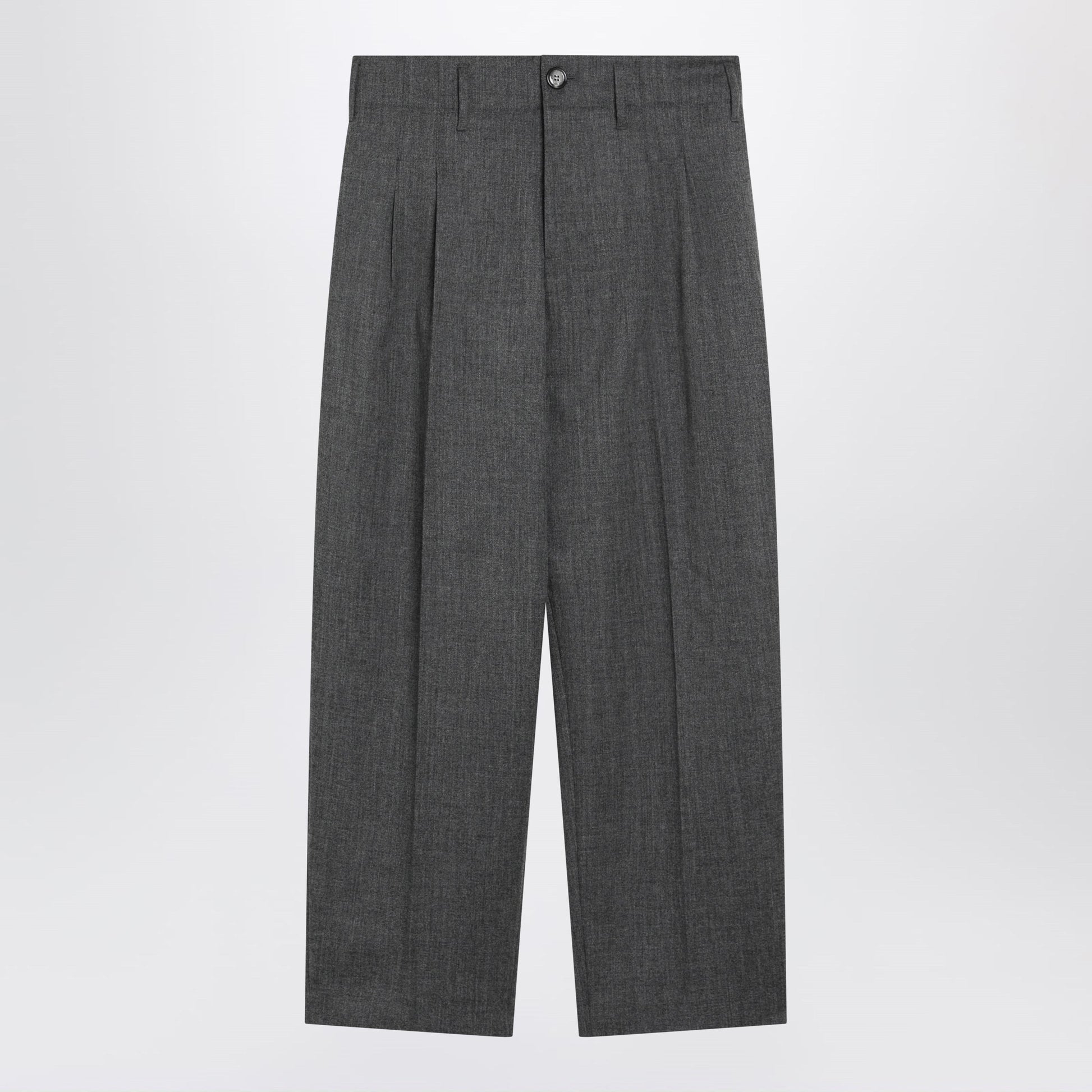 Ami Paris Grey Tailored Wool Trousers Men AMI PARIS