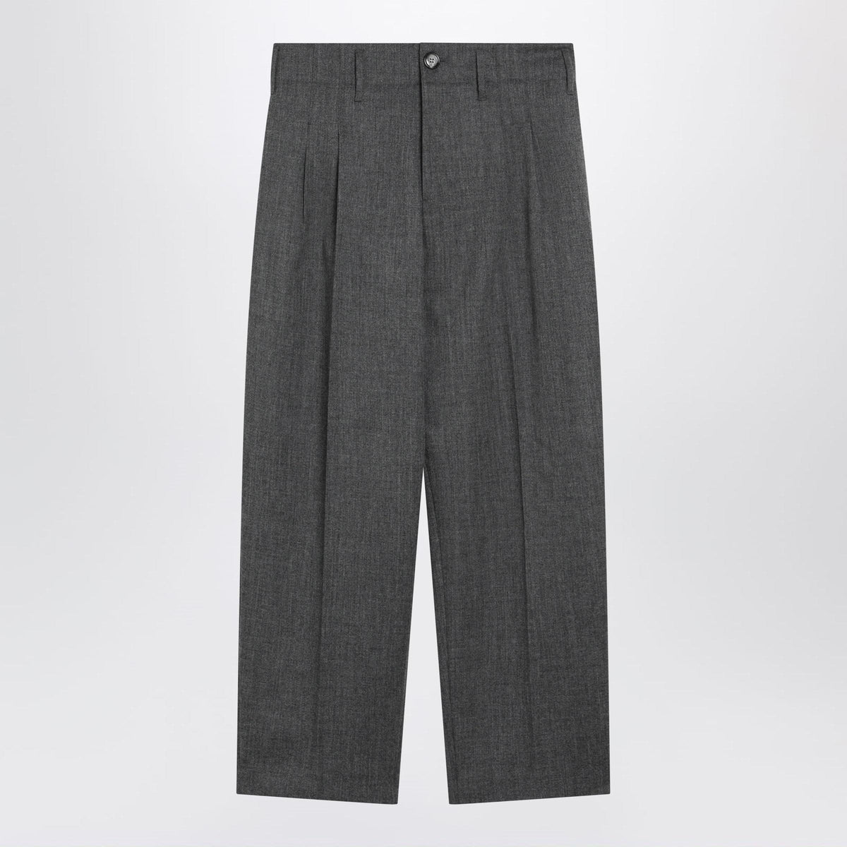 Ami Paris Grey Tailored Wool Trousers Men AMI PARIS