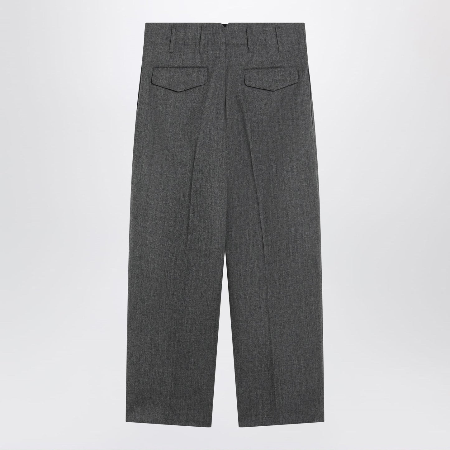 Ami Paris Grey Tailored Wool Trousers Men AMI PARIS