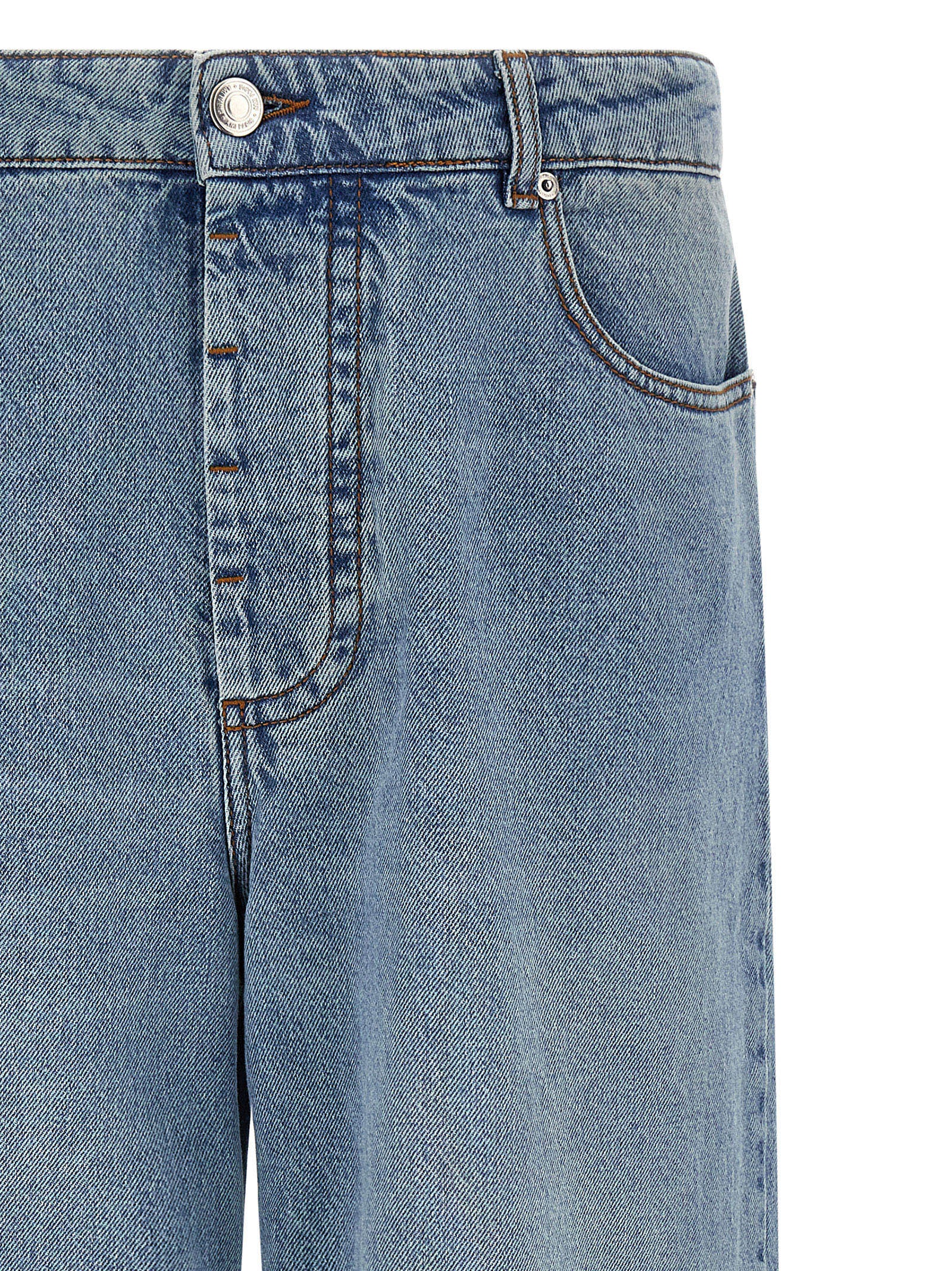 Ami Paris Men Wide Leg Jeans AMI PARIS