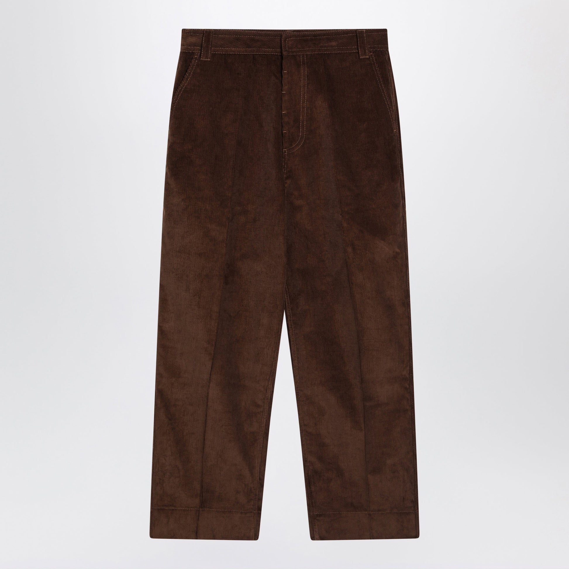 Ami Paris Chocolate Brown Corduroy Trousers Men AMI PARIS