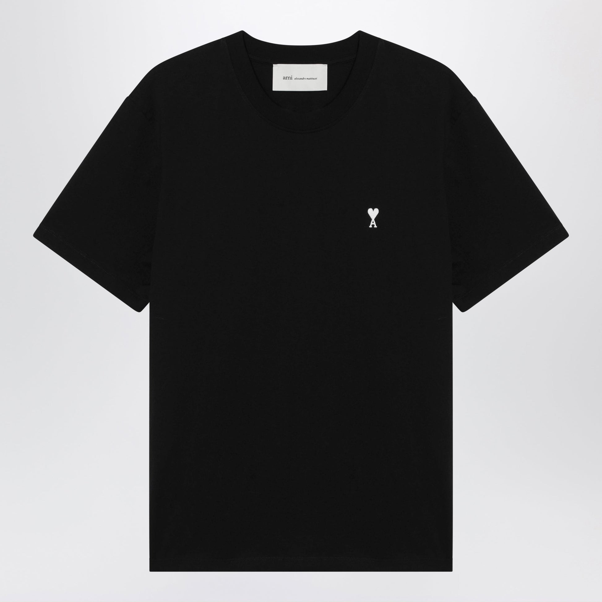 Ami Paris Ami De Coeur Black T-Shirt Men AMI PARIS