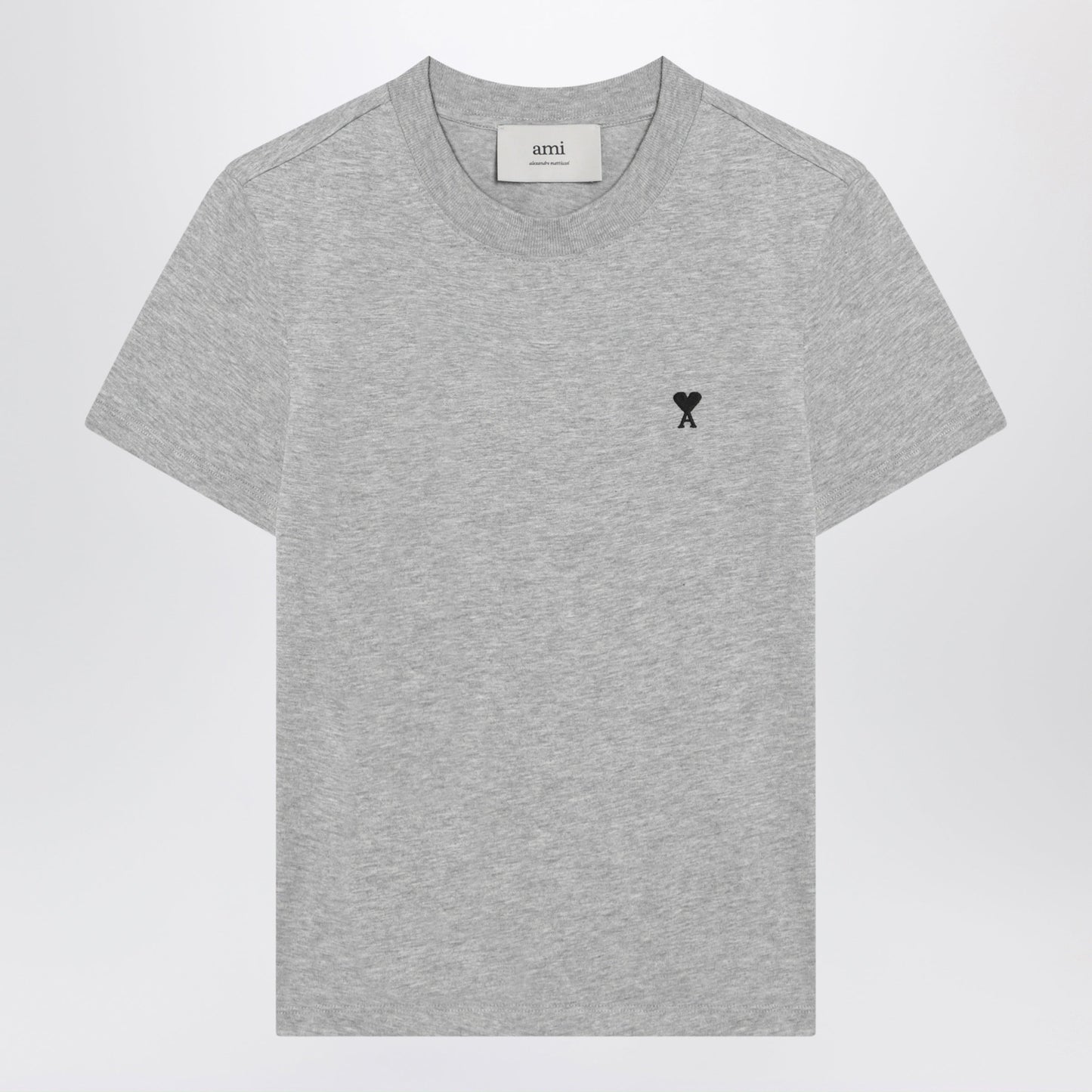 Ami Paris T-Shirt Ami De Coeur Grey In Cotton Men AMI PARIS