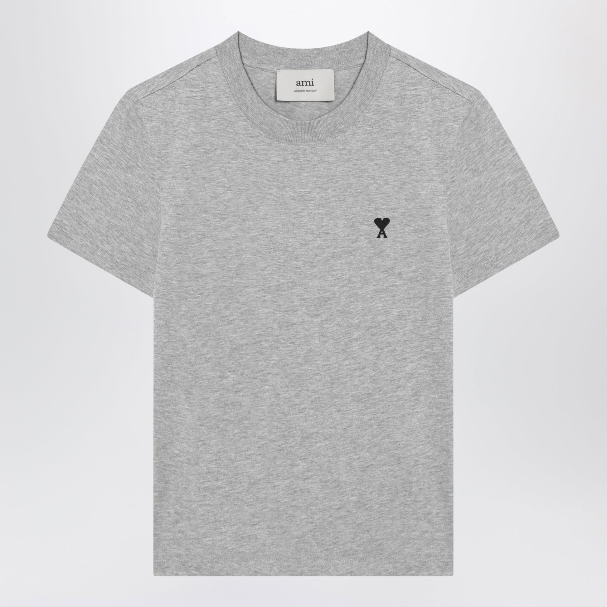 Ami Paris T-Shirt Ami De Coeur Grey In Cotton Men AMI PARIS