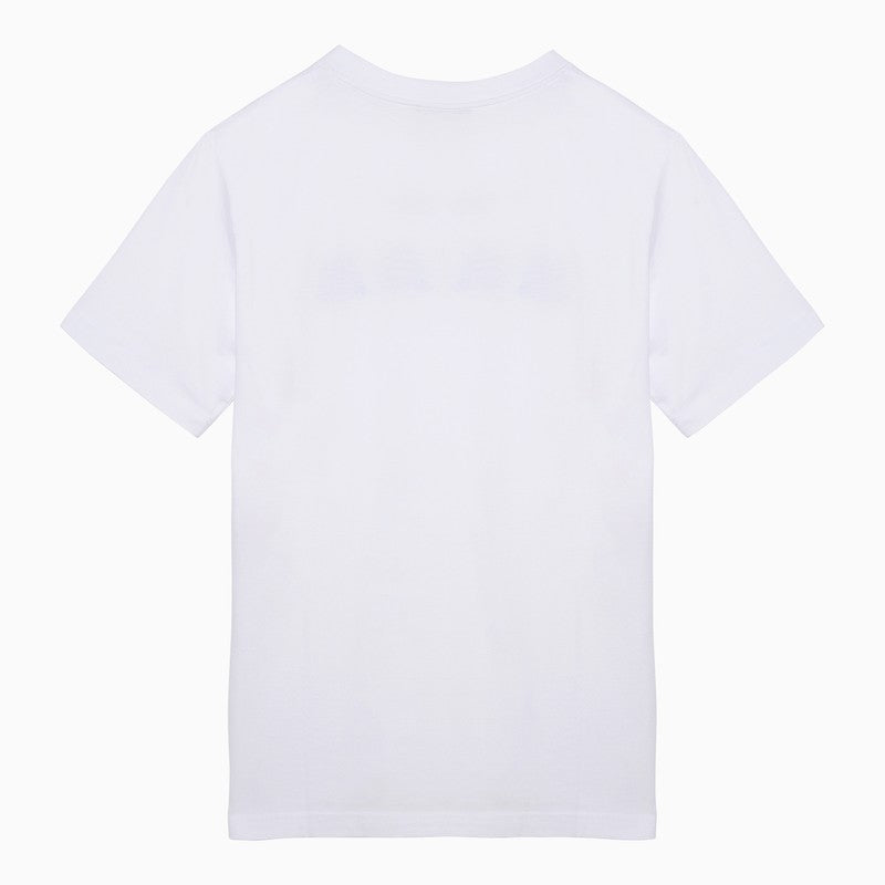 Marni White Cotton T-Shirt With Logo Men