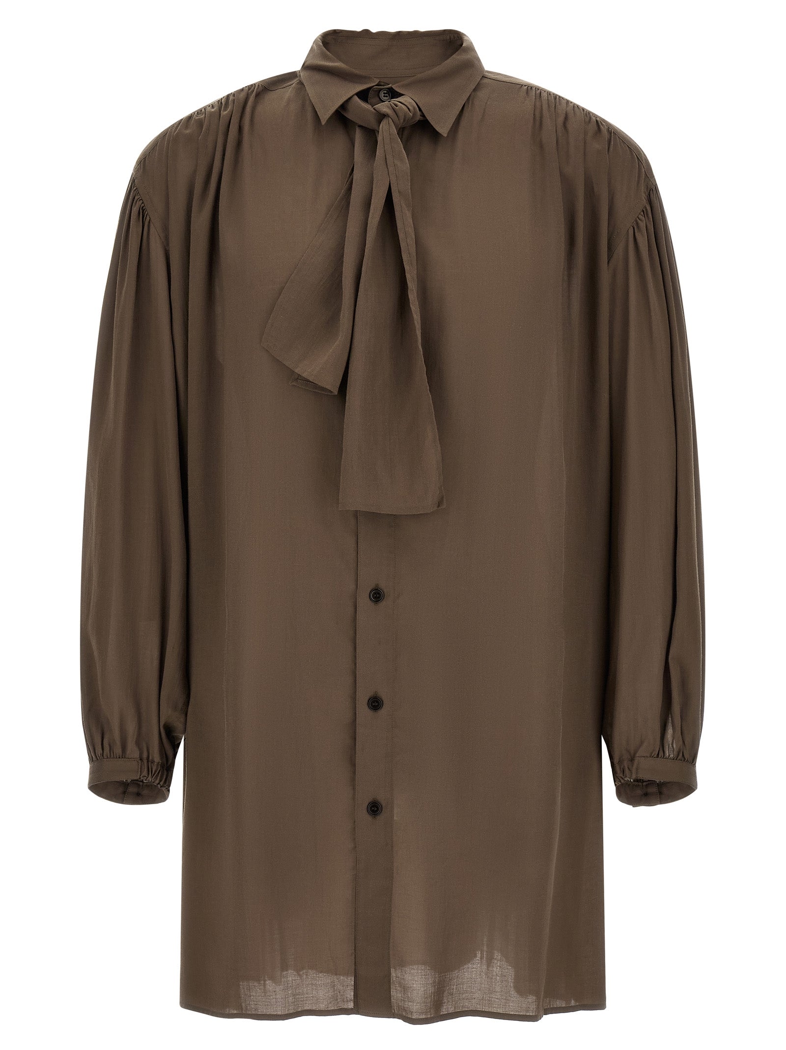 Yohji Yamamoto Men Shirt With Scarf YOHJI YAMAMOTO