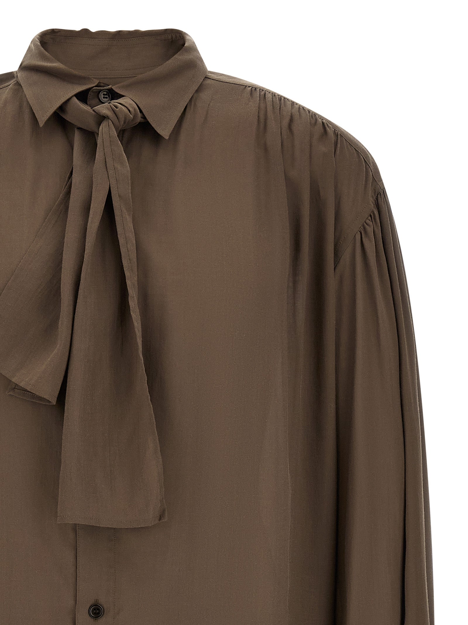 Yohji Yamamoto Men Shirt With Scarf YOHJI YAMAMOTO