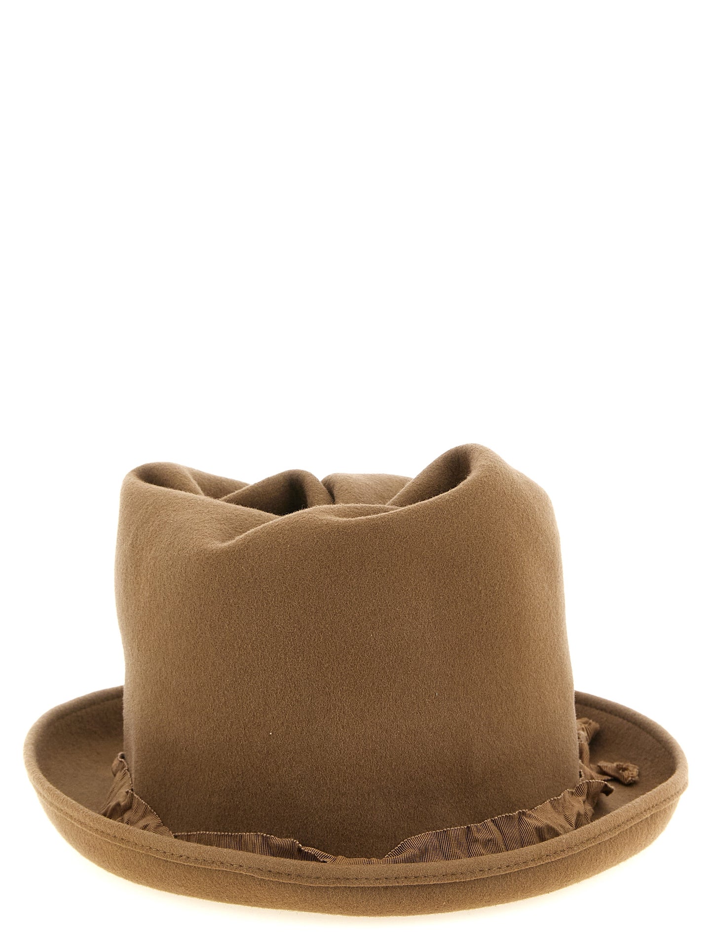 Yohji Yamamoto Men Curled Crown Hat YOHJI YAMAMOTO