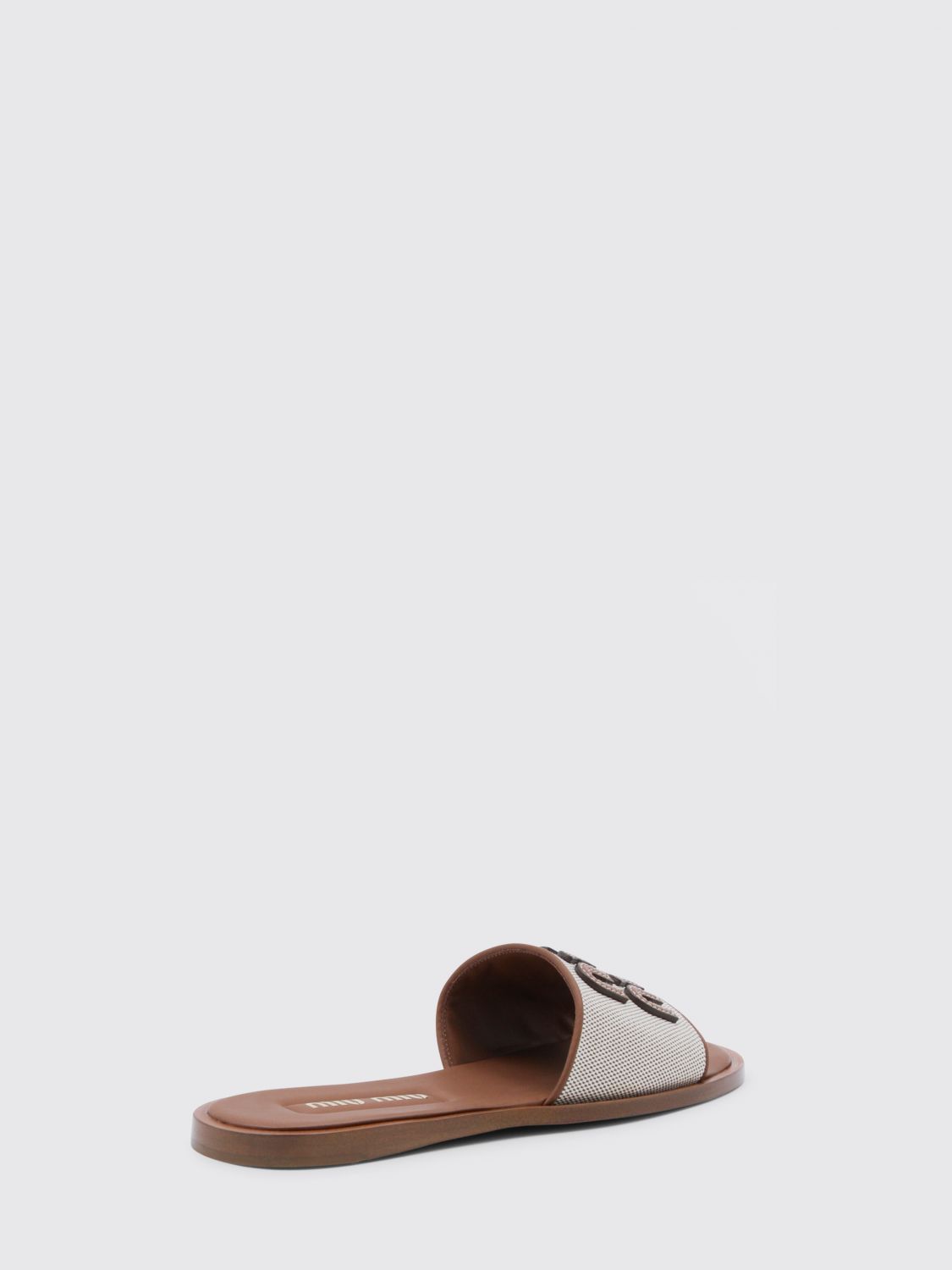 Miu Miu Heeled Sandal Woman Natural MIU MIU