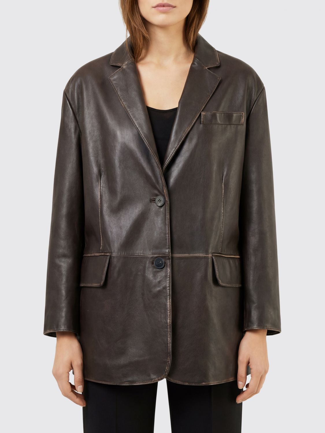 Weekend Max Mara Jacket Woman Brown WEEKEND MAX MARA