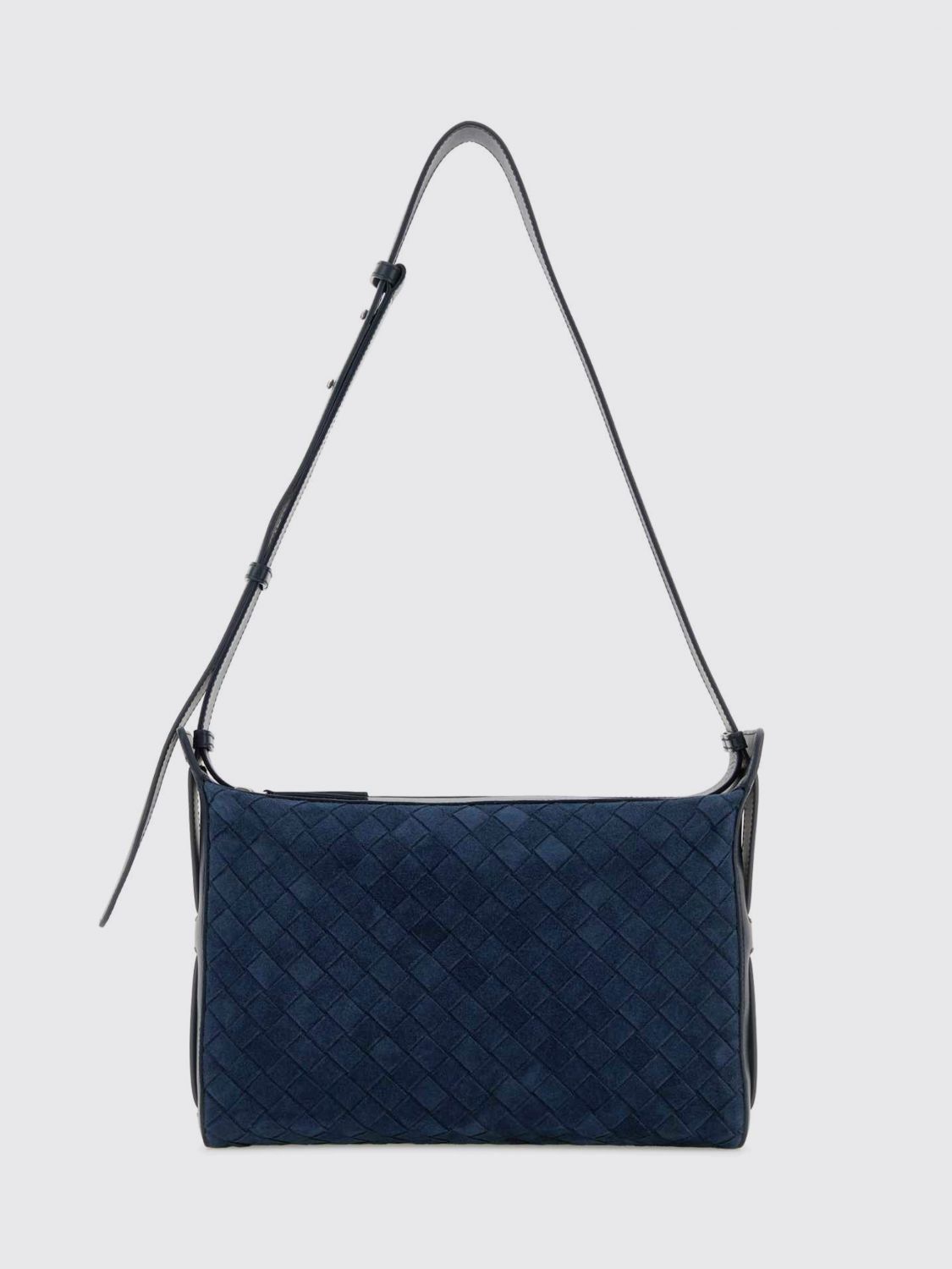 Bottega Veneta Shoulder Bag Men Silver BOTTEGA VENETA