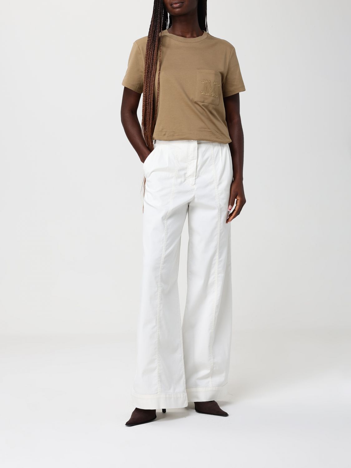 Max Mara T-Shirt Woman Beige MAX MARA