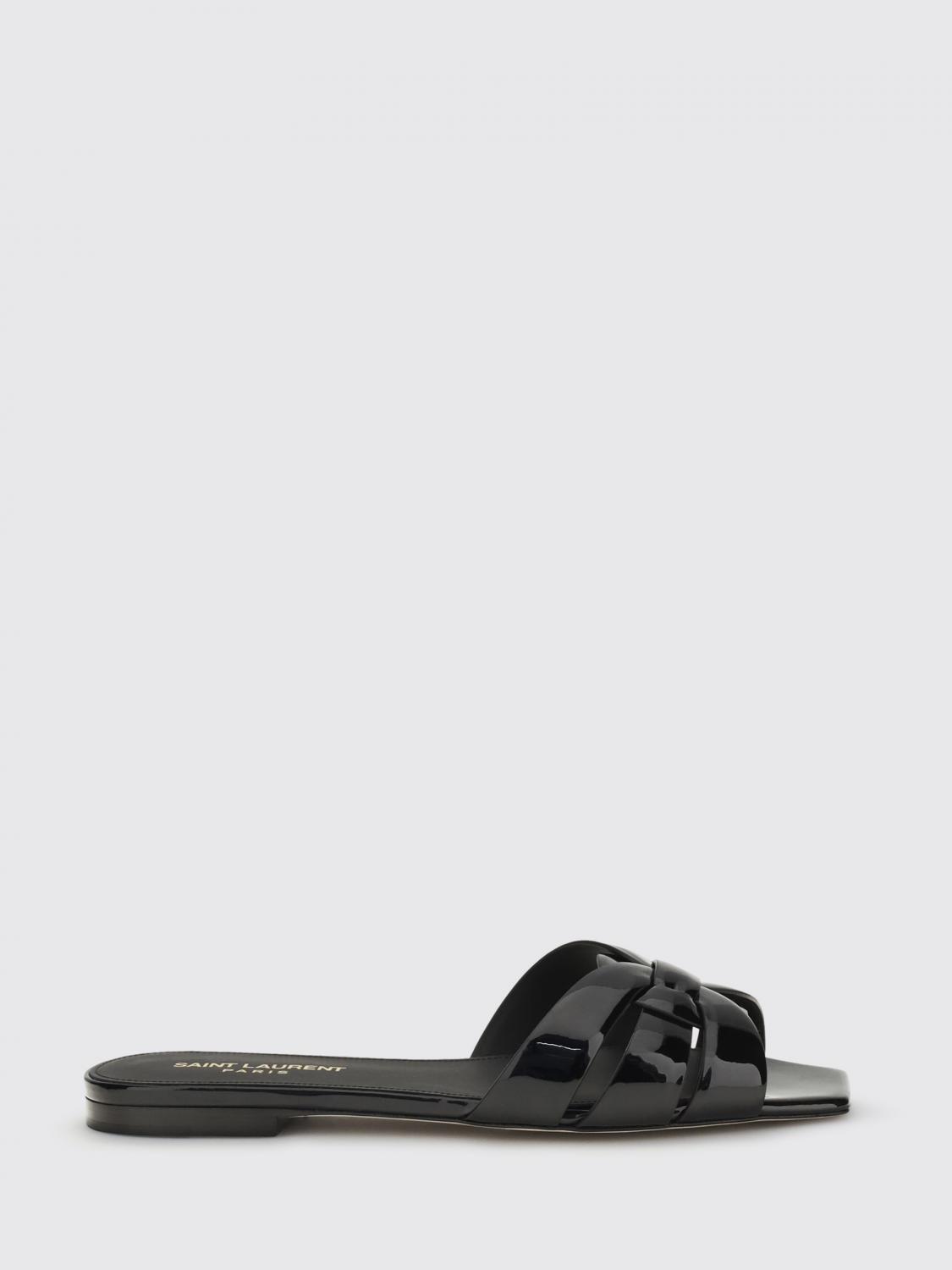 Saint Laurent Heeled Sandal Woman Black SAINT LAURENT