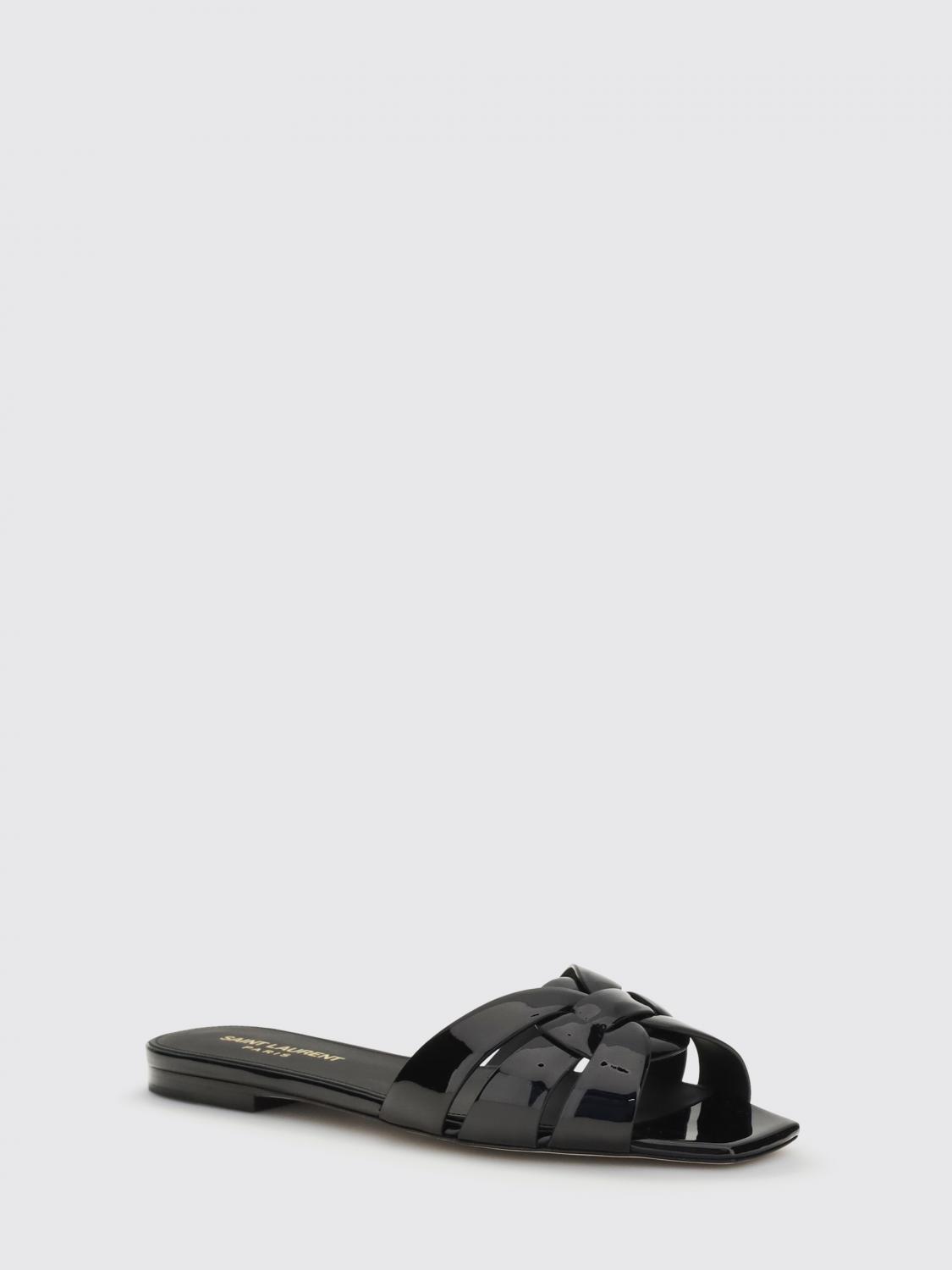 Saint Laurent Heeled Sandal Woman Black SAINT LAURENT