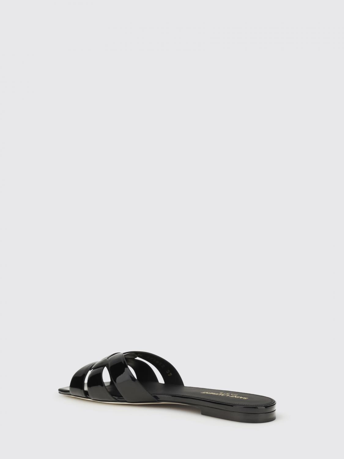 Saint Laurent Heeled Sandal Woman Black SAINT LAURENT