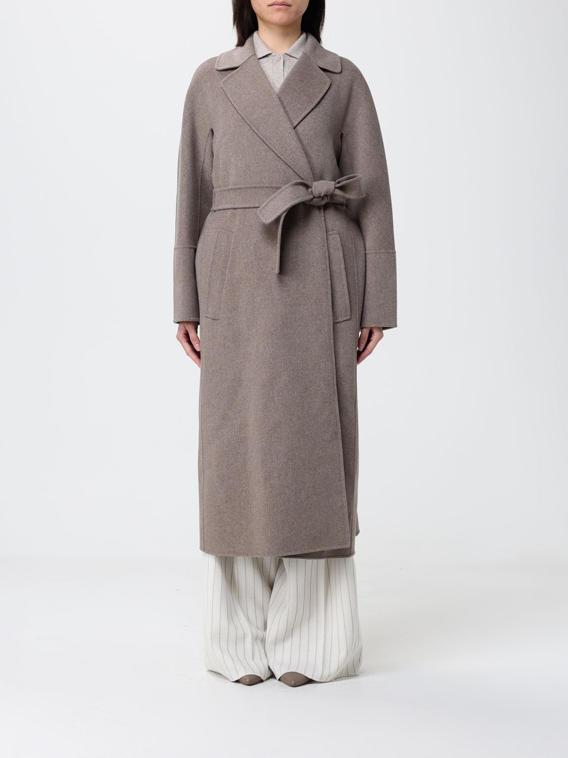Max Mara Coat Woman Brown MAX MARA