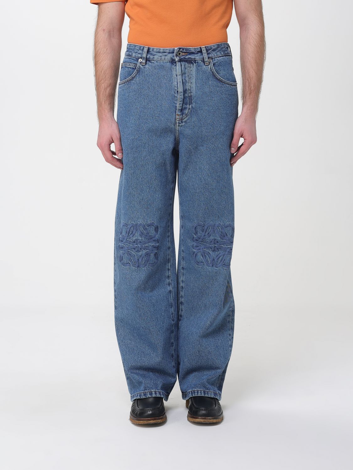 Loewe Jeans Men Gnawed Blue LOEWE