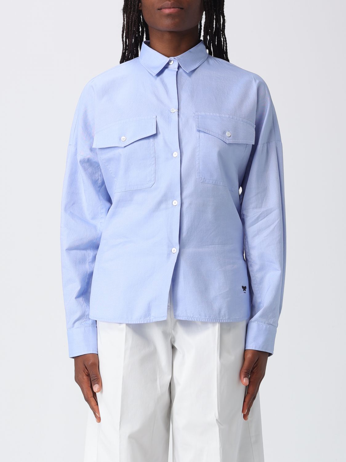 Weekend Max Mara Women Cotton Poplin Shirt Weekend Max Mara WEEKEND MAX MARA