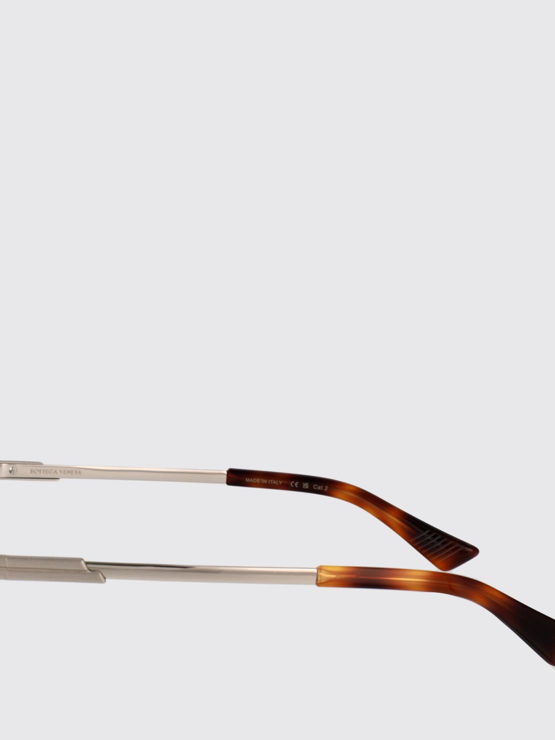 Bottega Veneta Sunglasses Men Silver BOTTEGA VENETA