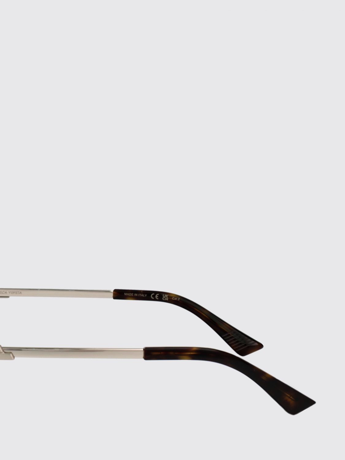 Bottega Veneta Sunglasses Men Silver BOTTEGA VENETA