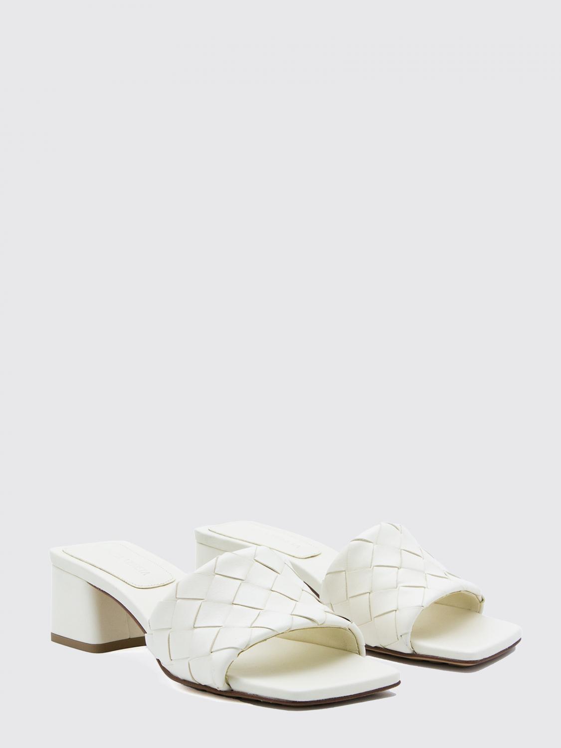 Bottega Veneta Heeled Sandal Woman White BOTTEGA VENETA