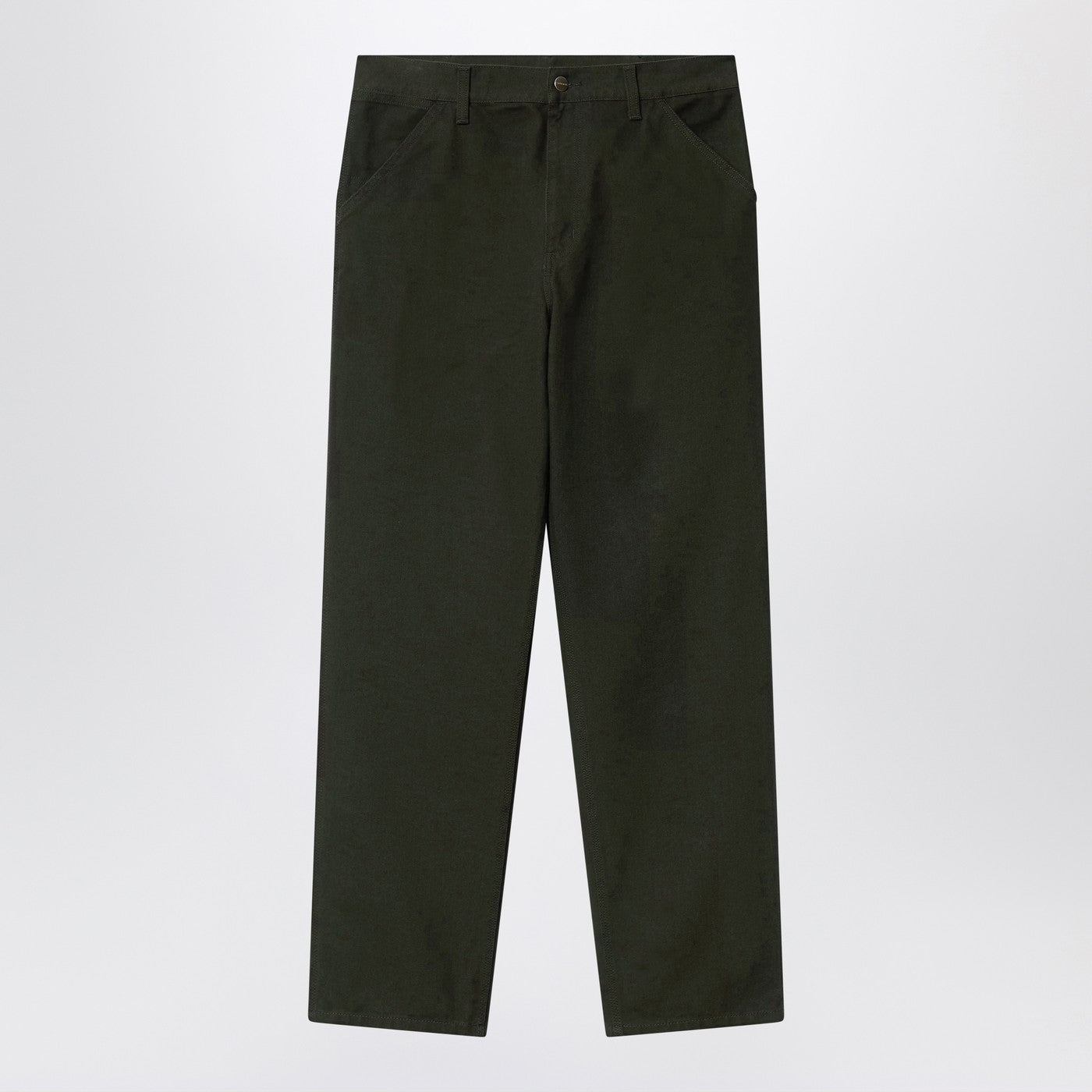 Carhartt Wip Single Knee Pant Olive In Organic Cotton Men Carhartt WIP
